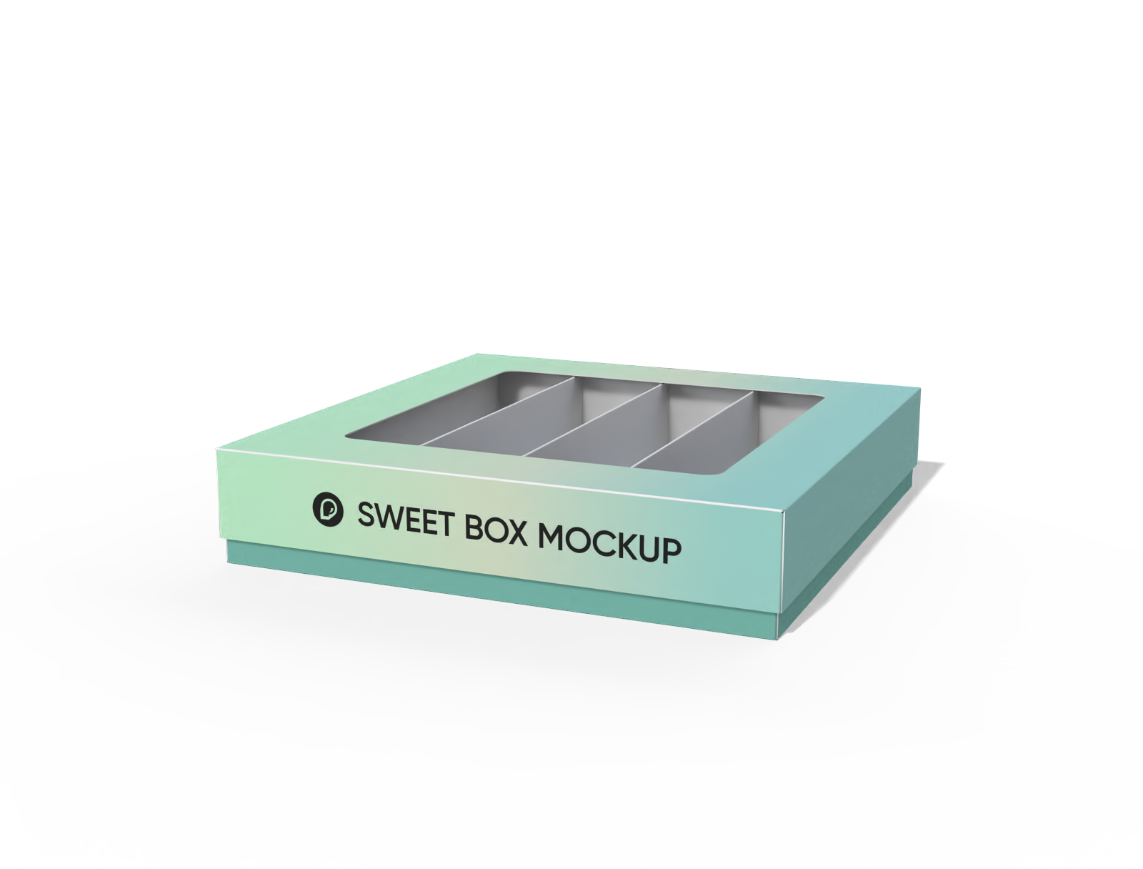 Sweet box with window mockup Sweet box with window mockup