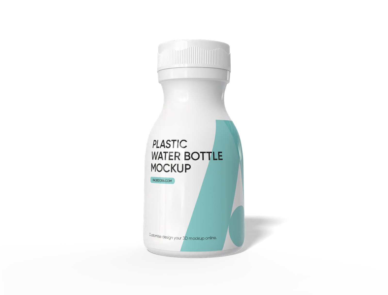 Plastic supplement bottle mockup
