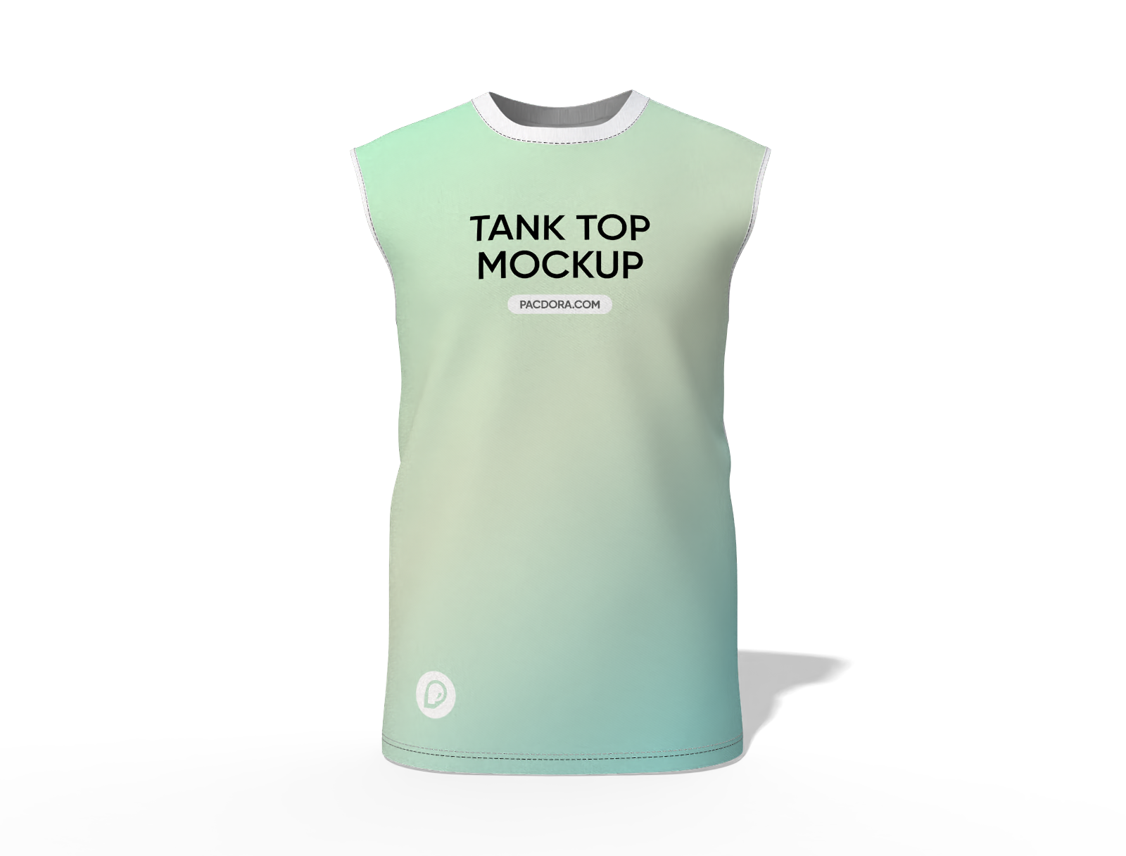 Crew neck sleeveless shirt mockup
