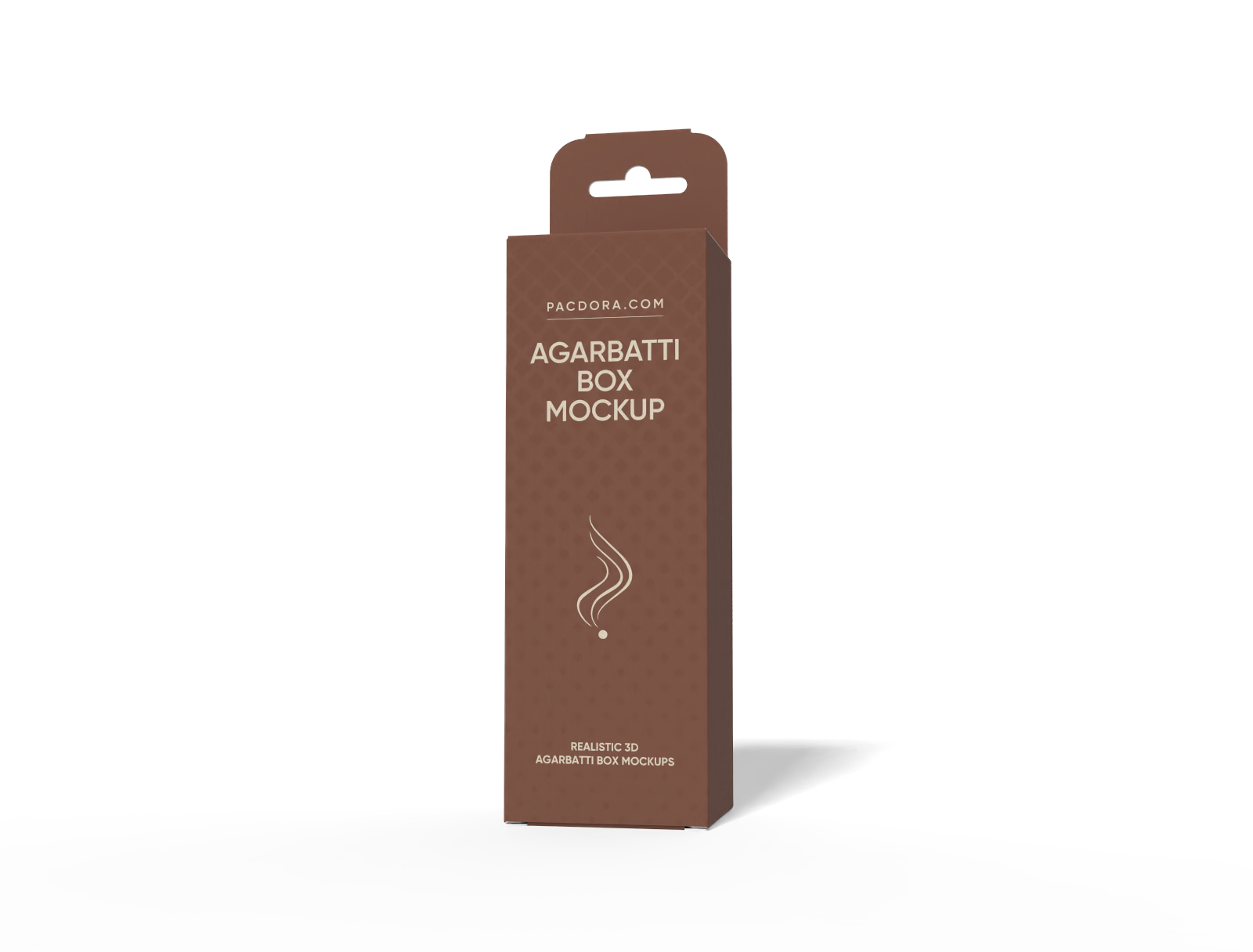 Agarbatti box with hanging hole mockup