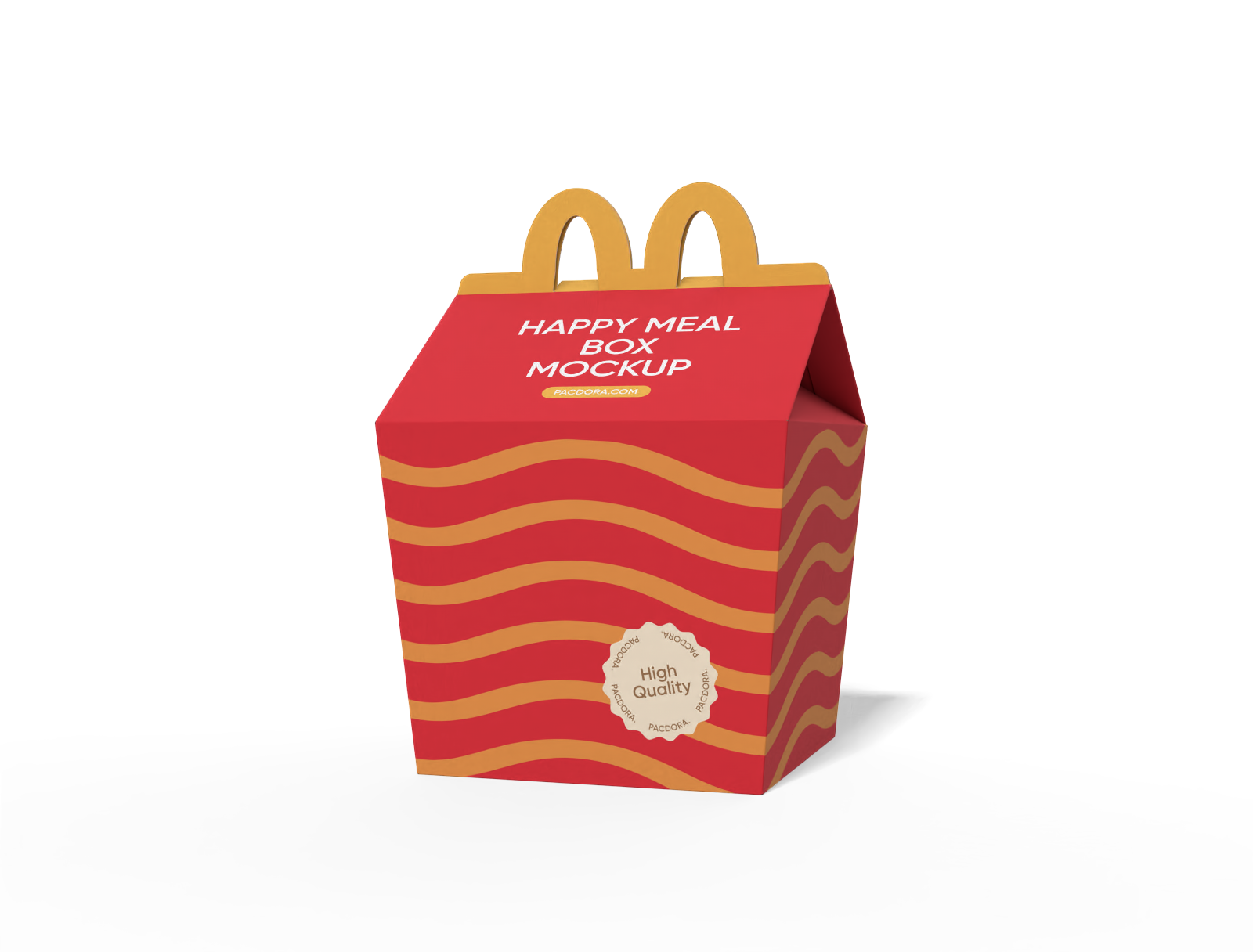 Happy meal box mockup Happy meal box mockup