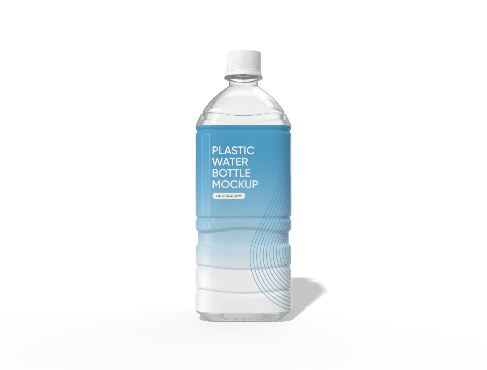 900ml plastic water bottle mockup