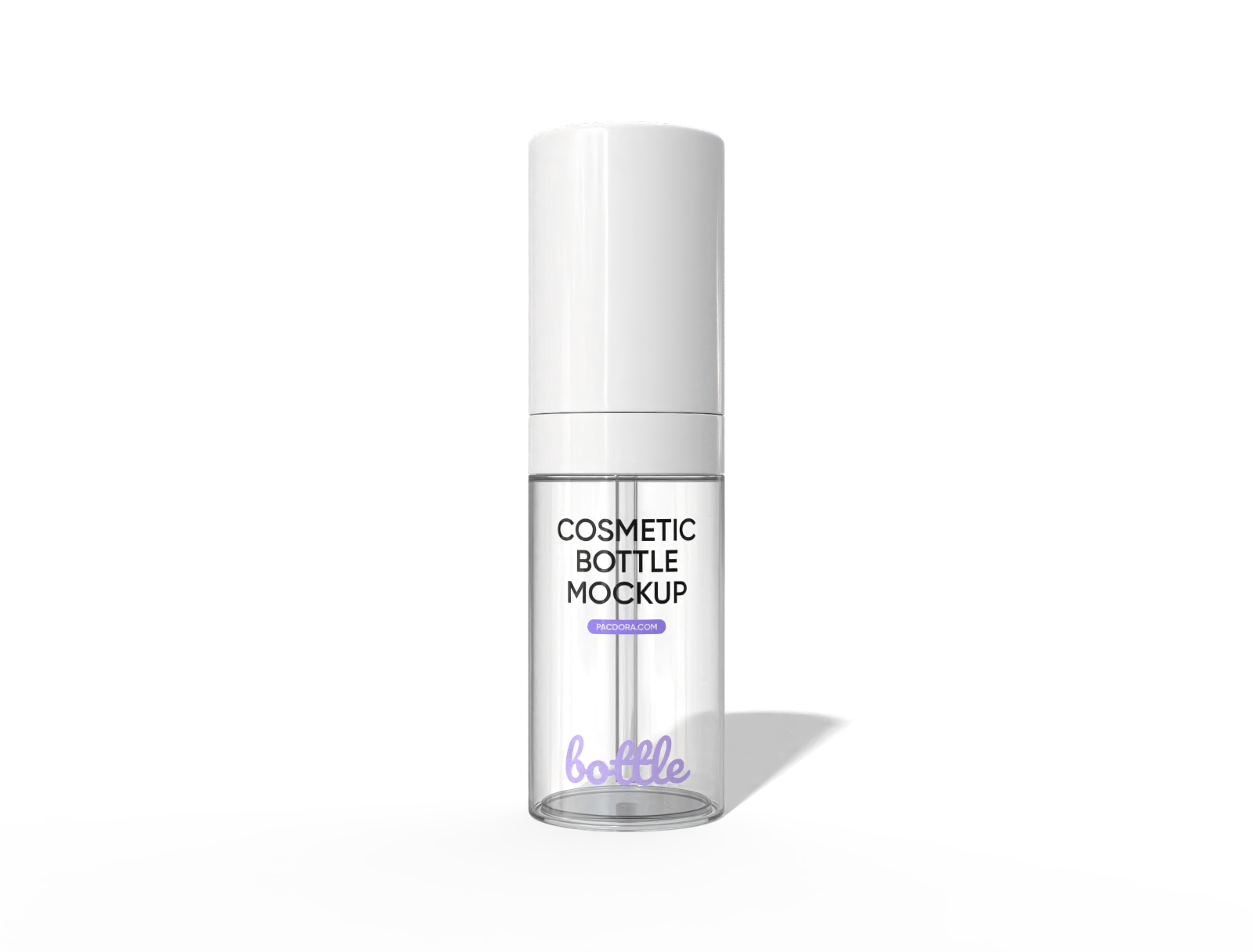 Spray cosmetic bottle mockup