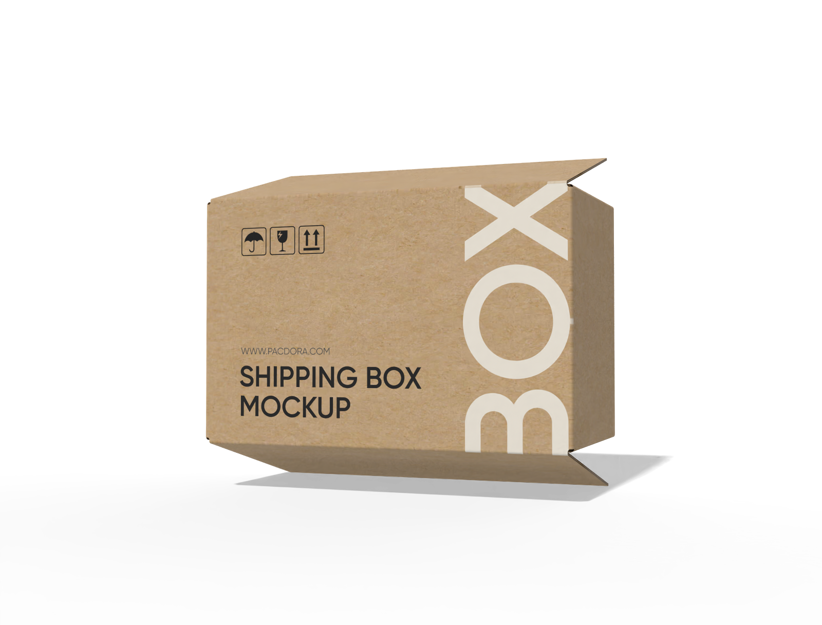 FEFCO 0203 international standard shipping cartons mockup