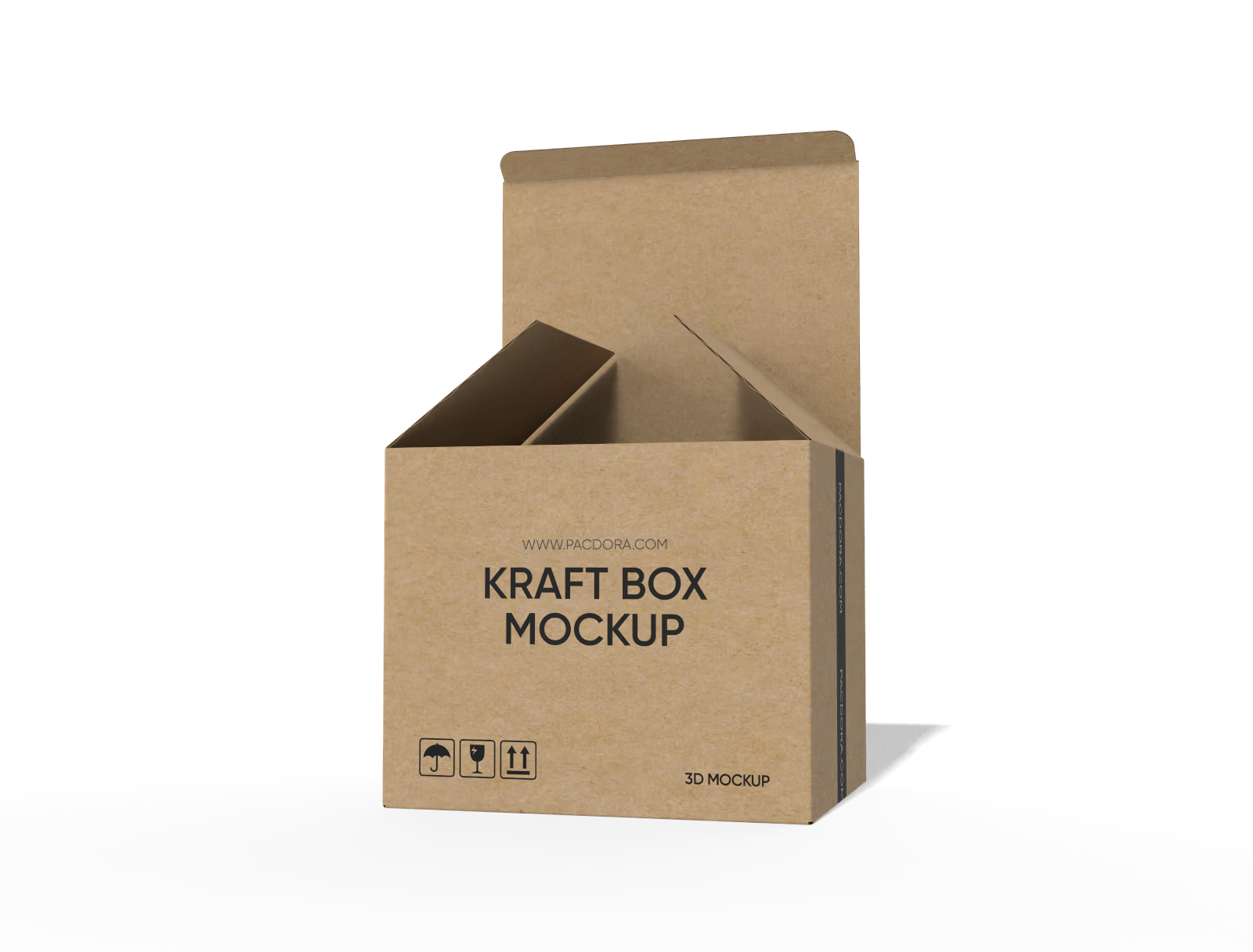 FEFCO 0215 tuck end snap lock bottom box mockup
