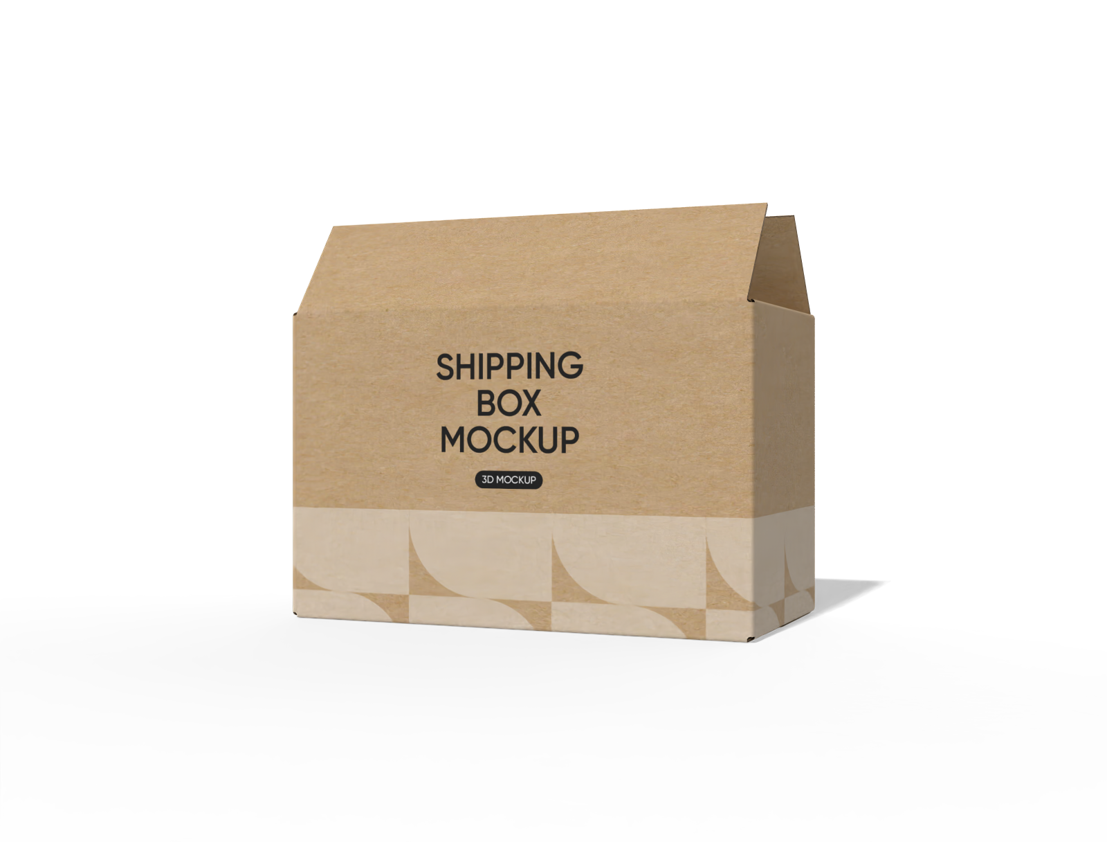 FEFCO 0201 shipping paper box mockup