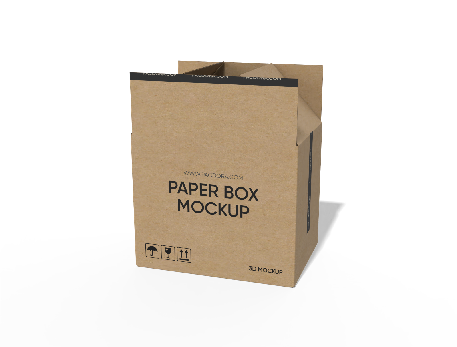 FEFCO 0204 full overlapping slotted containers mockup