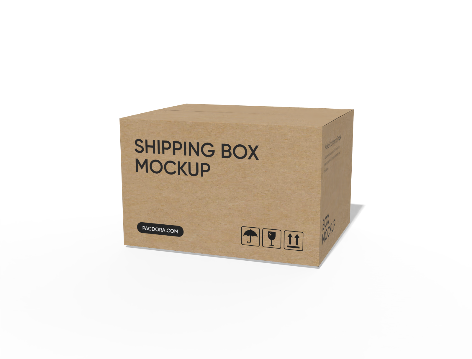 FEFCO 0711 flat shipping box mockup FEFCO 0711 flat shipping box mockup