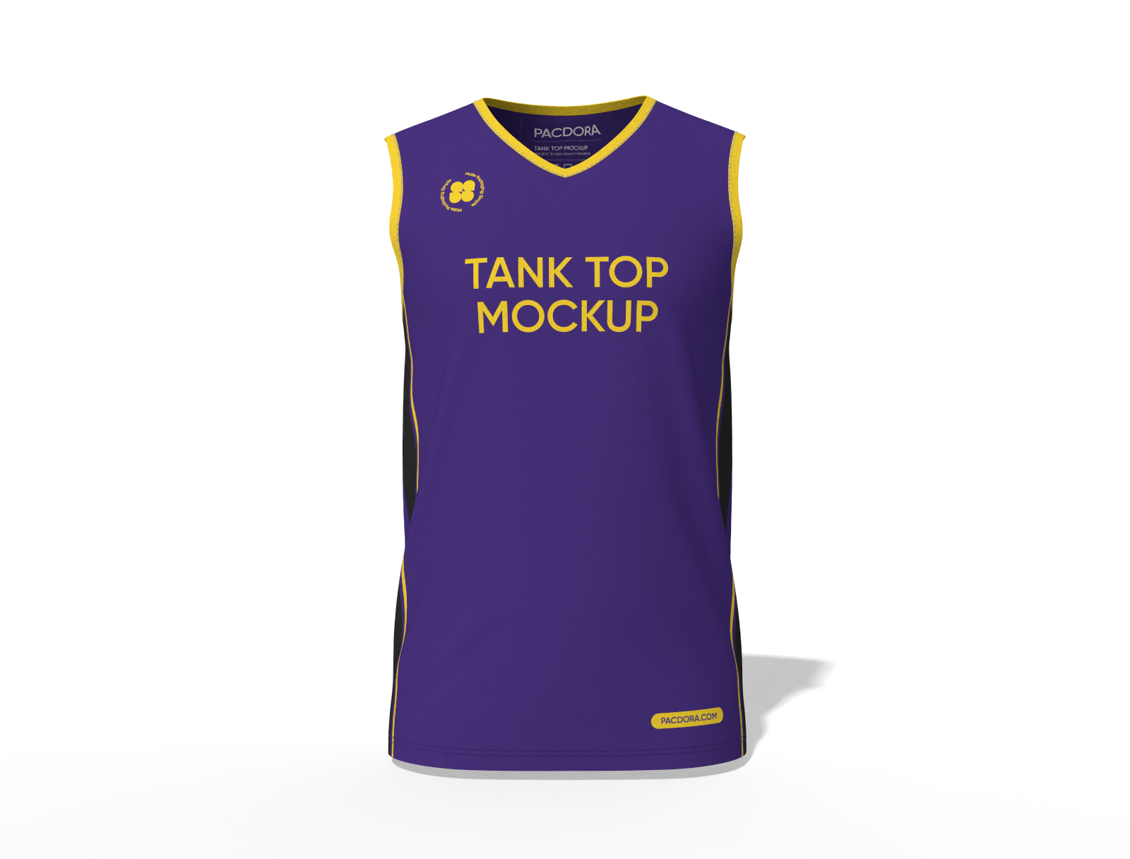 V-neck sleeveless shirt mockup