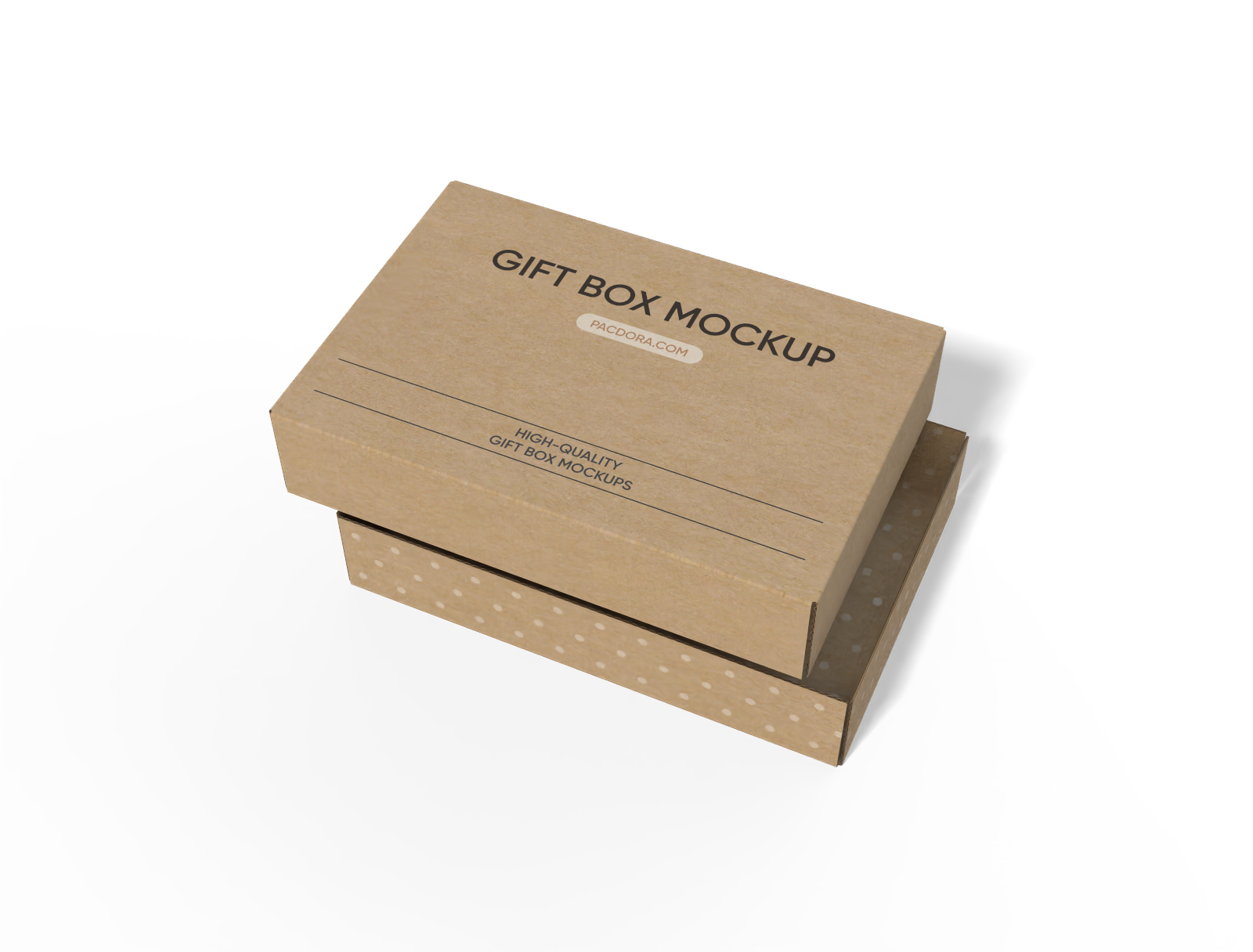 FEFCO 0302 box with lid mockup