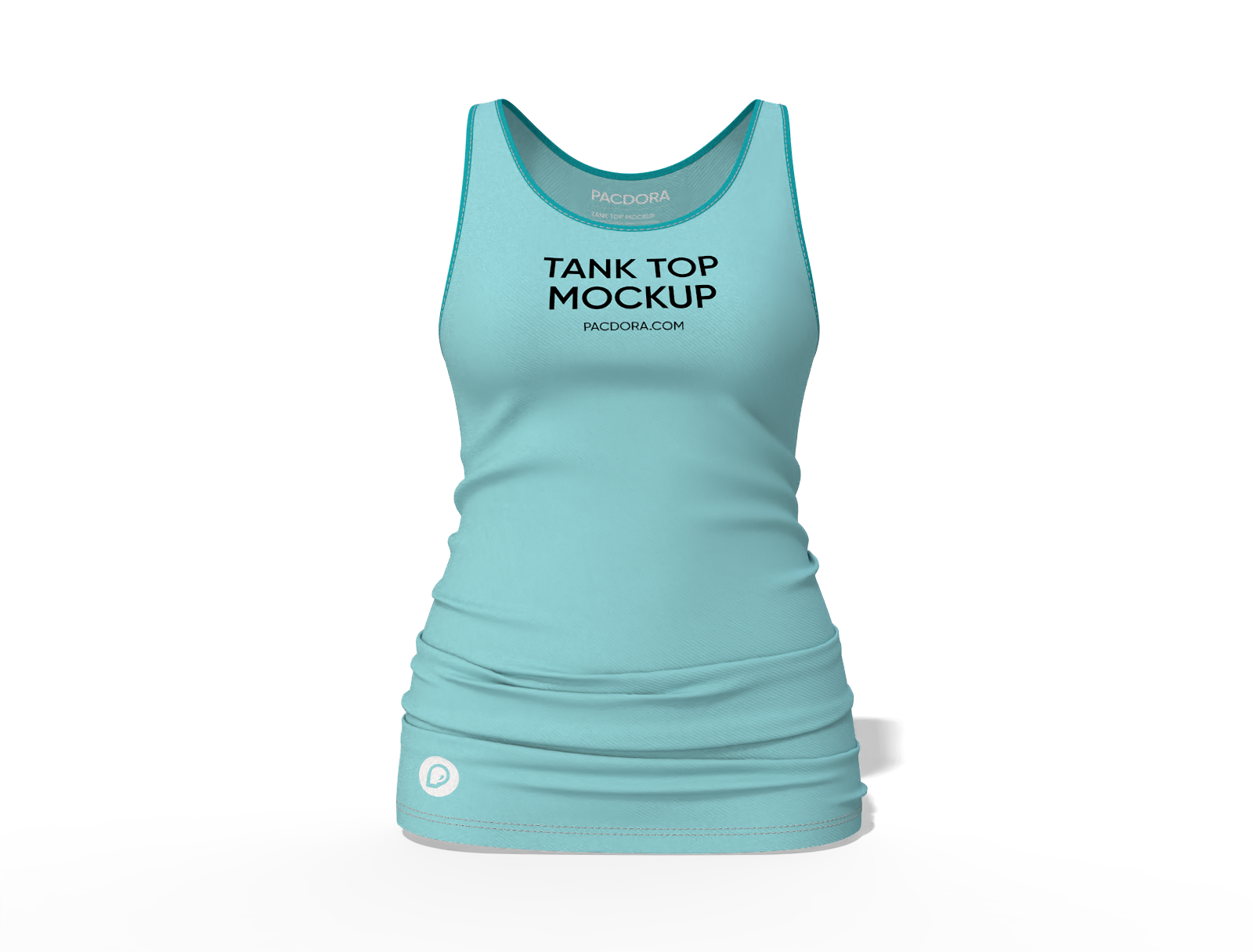 Women's stringer tank top mockup