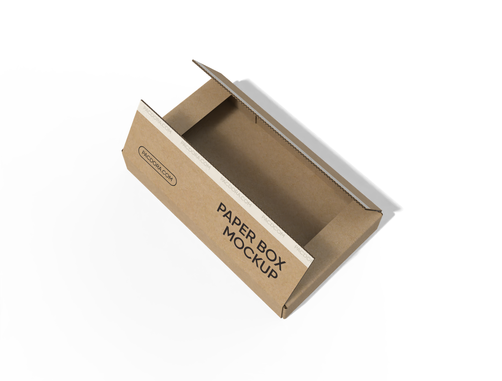 FEFCO 0412 cardboard shipping box mockup FEFCO 0412 cardboard shipping box mockup