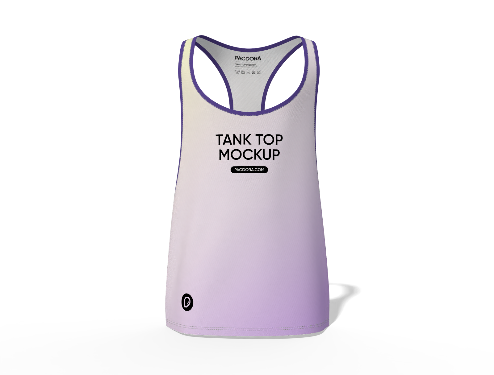 Sleeveless tank top mockup