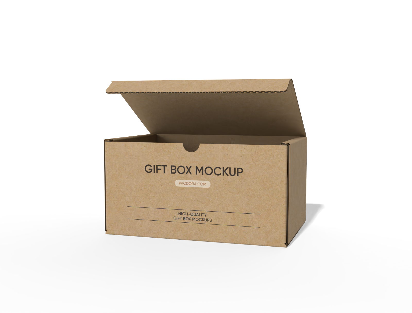 FEFCO 0470 flip top boxes polygonal lock inserts mockup