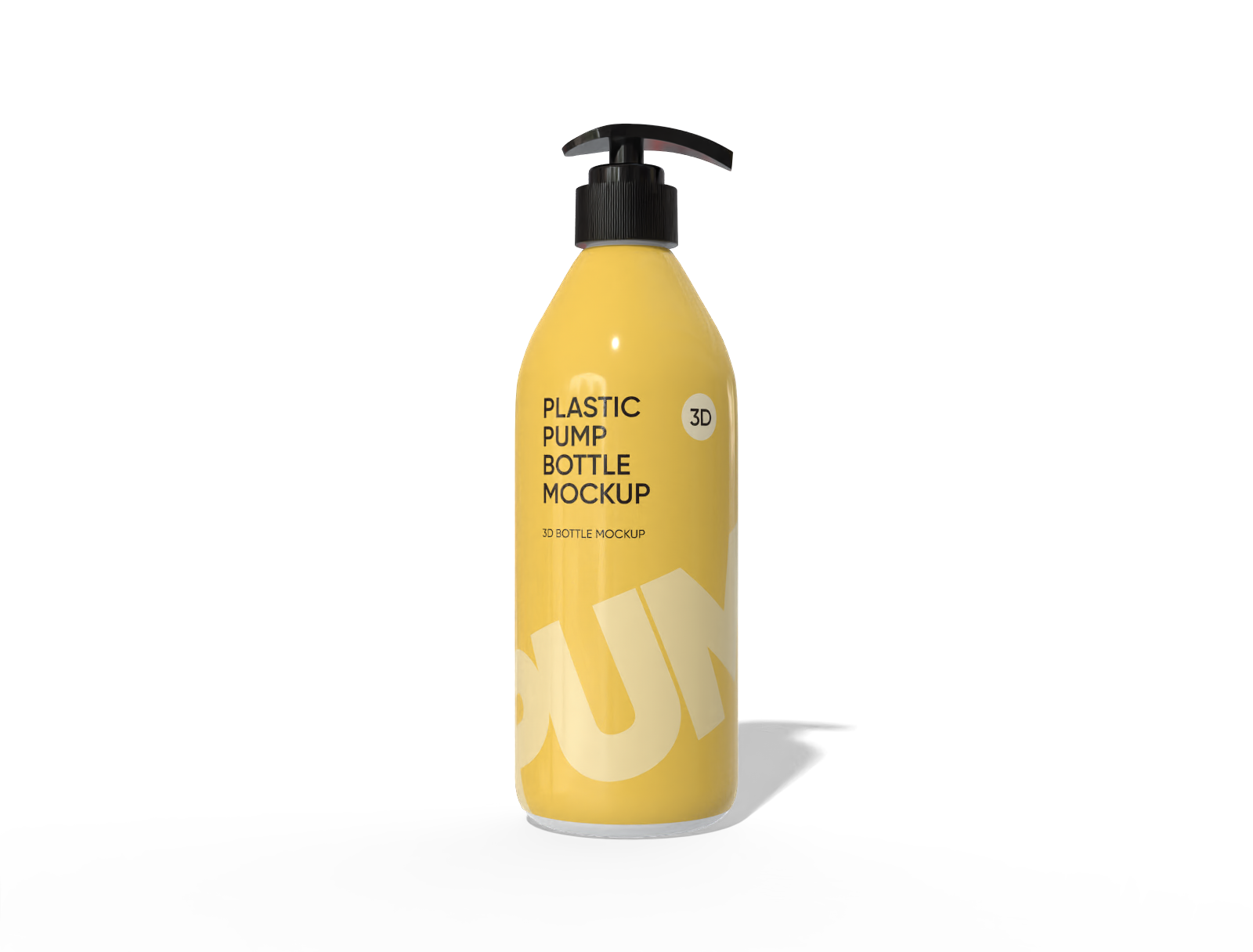 ml shampoo bottle mockup