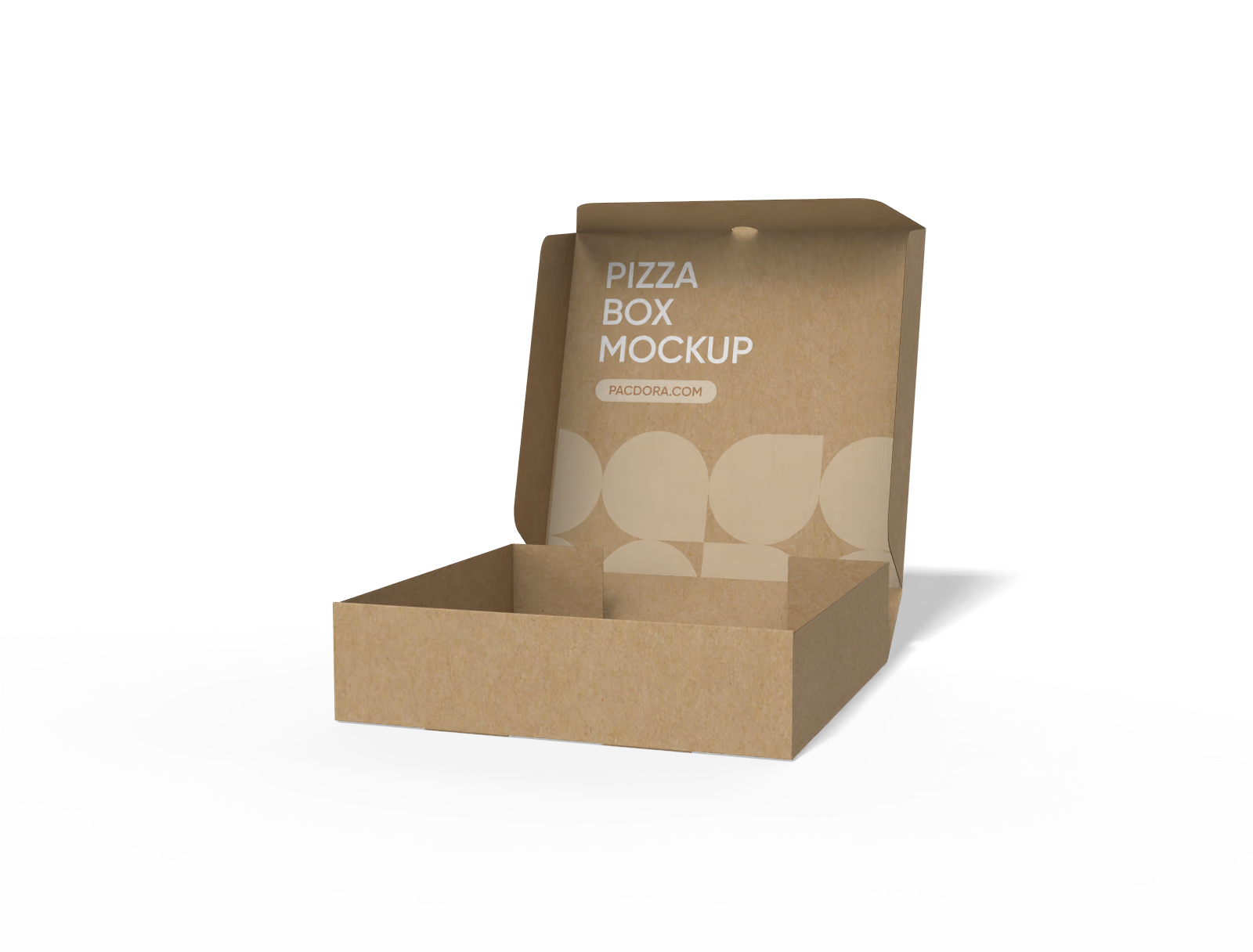 FEFCO 0426 pizza box mockup
