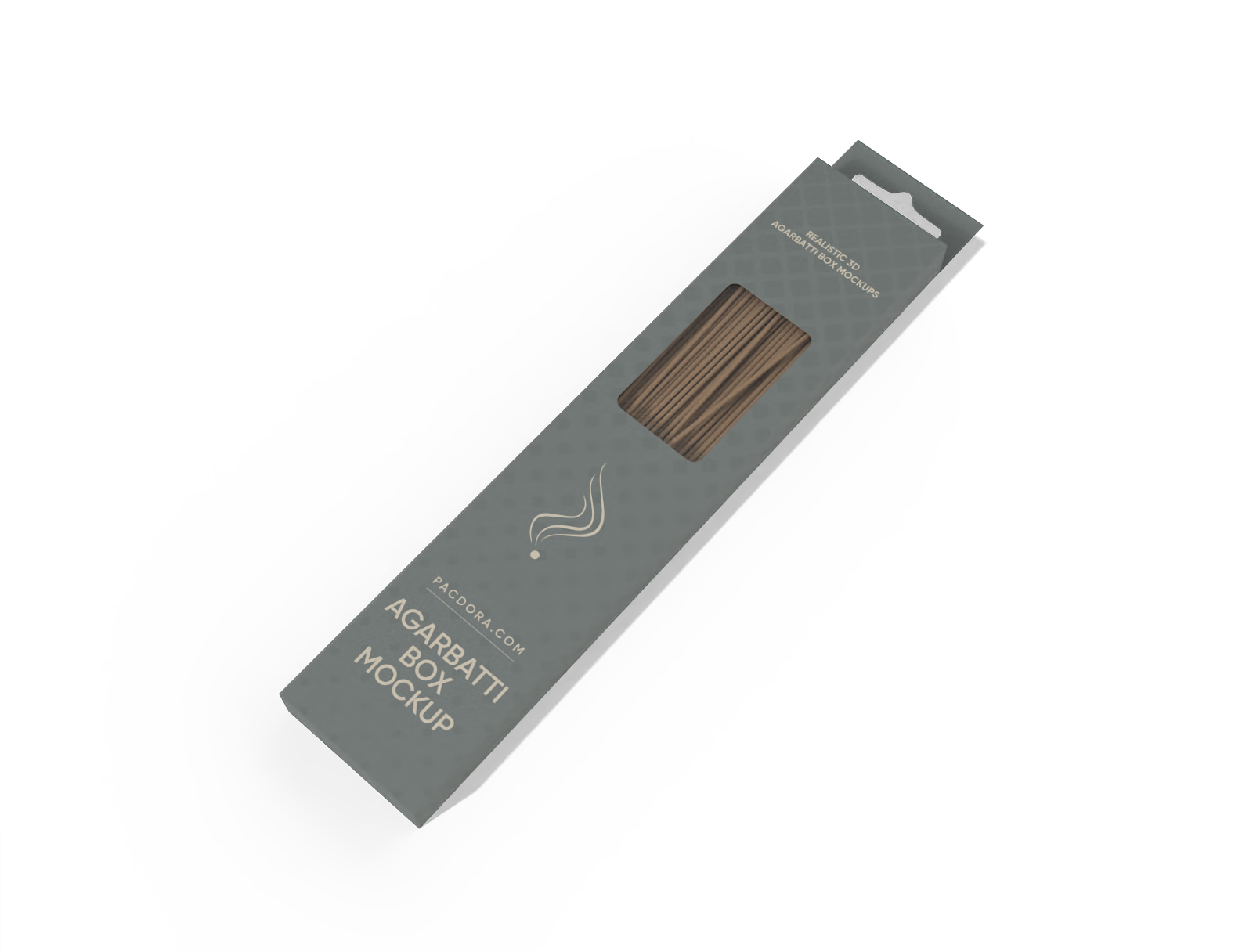 Hanging agarbatti box mockup