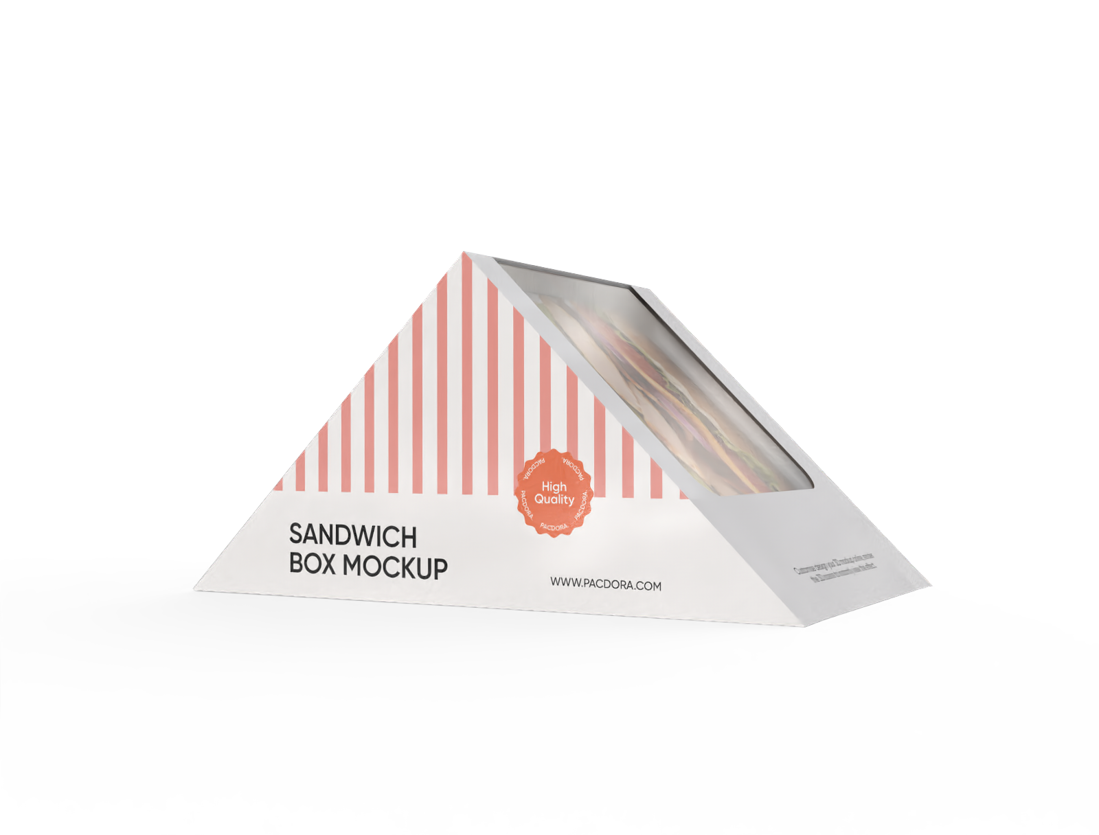 Sandwich box mockup