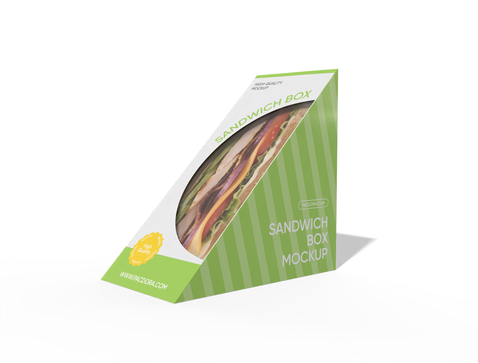 Sandwich box mockup