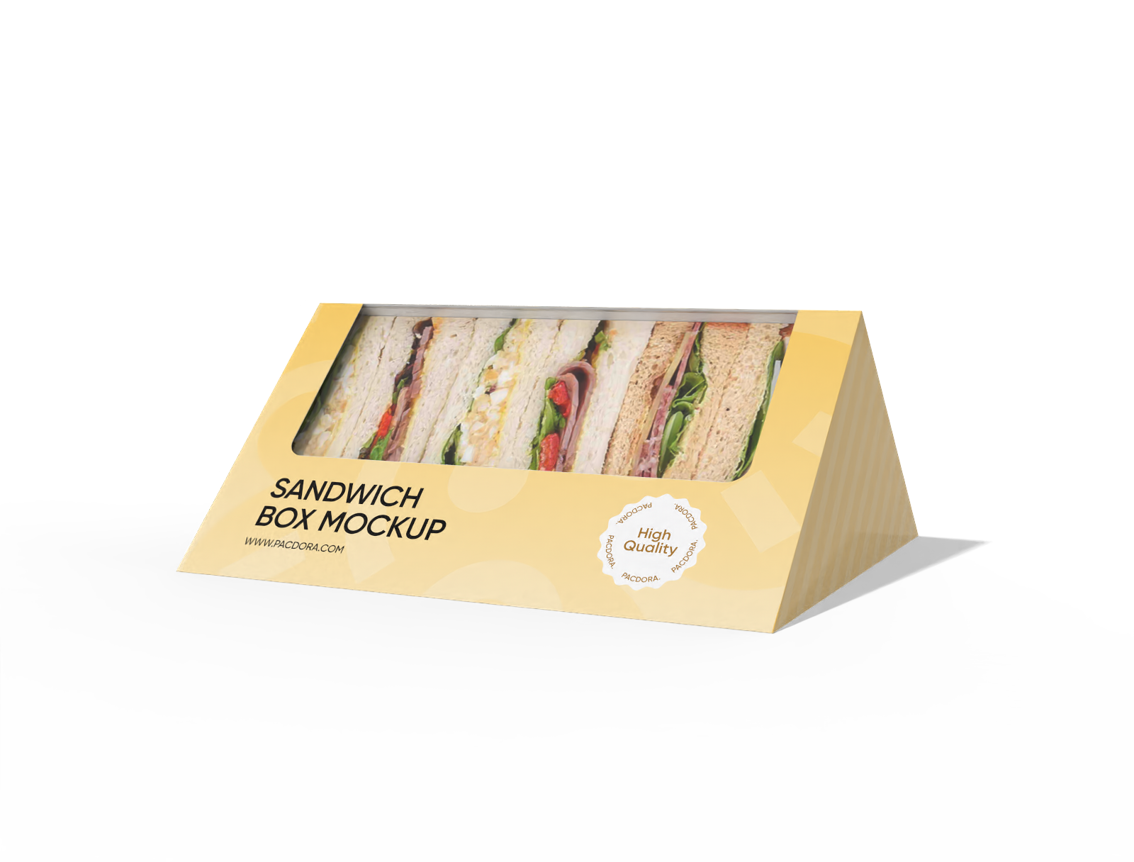 Sandwich box mockup