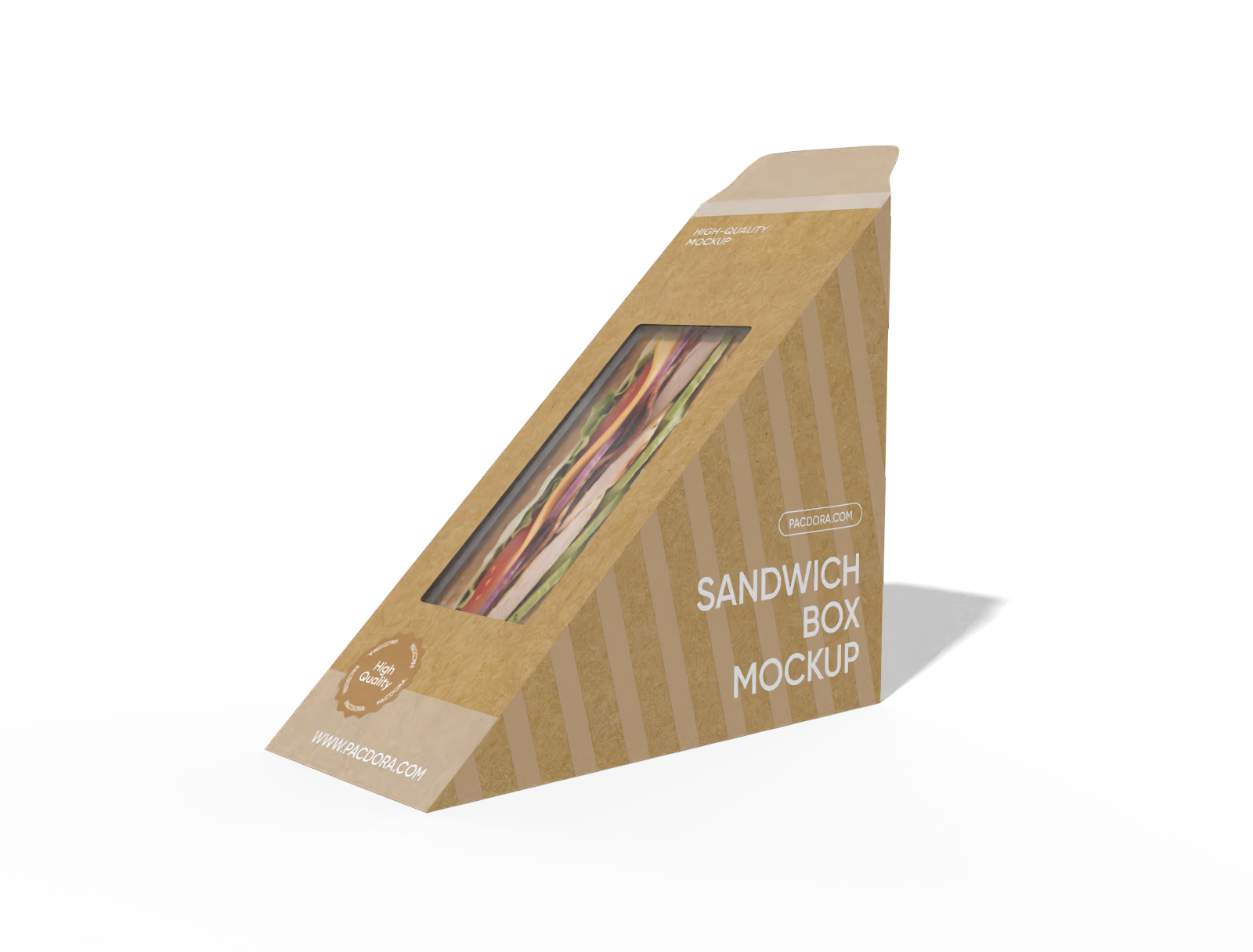 Sandwich box mockup