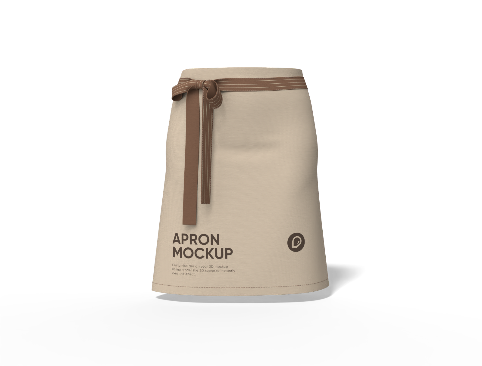 Half apron mockup