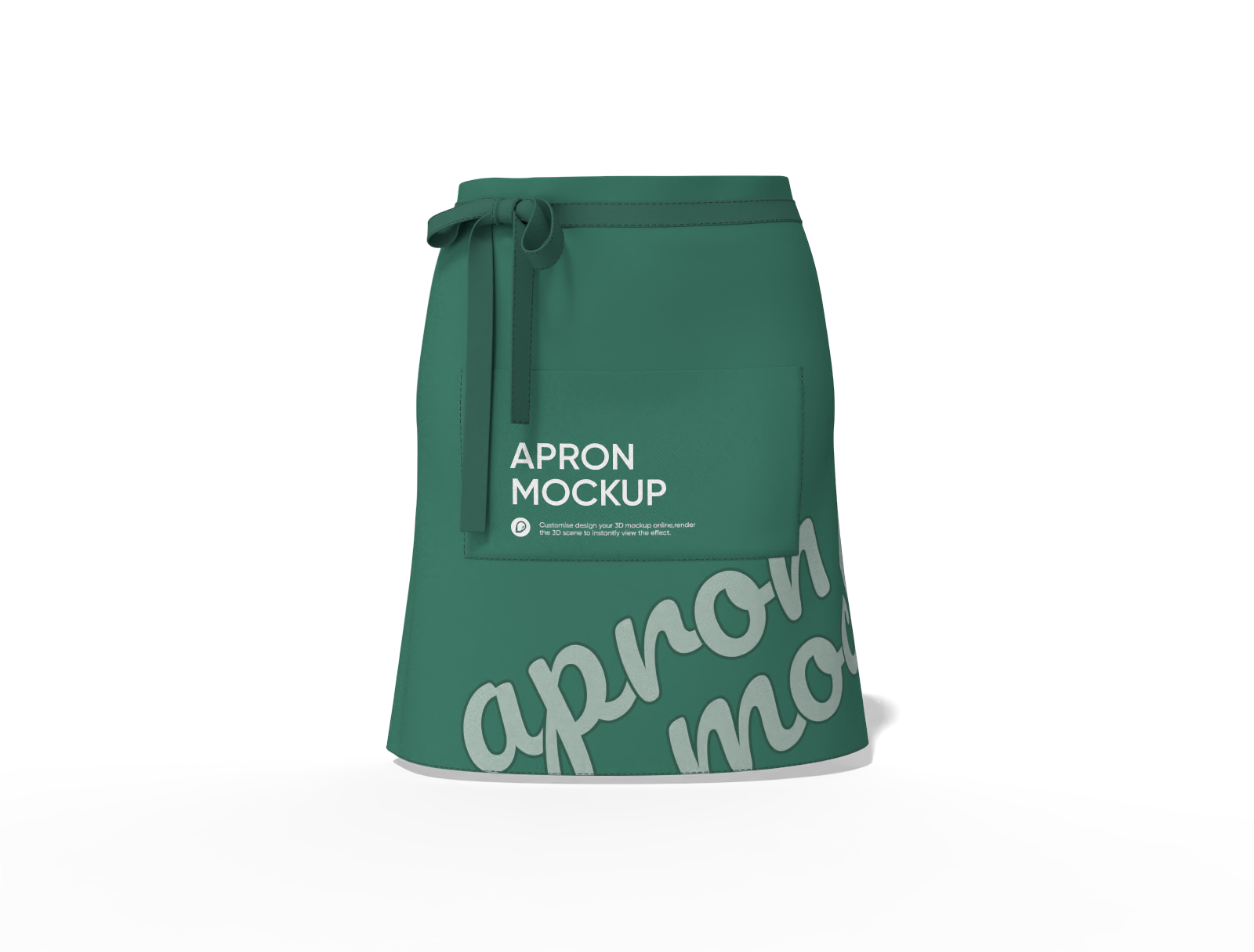 Half apron mockup