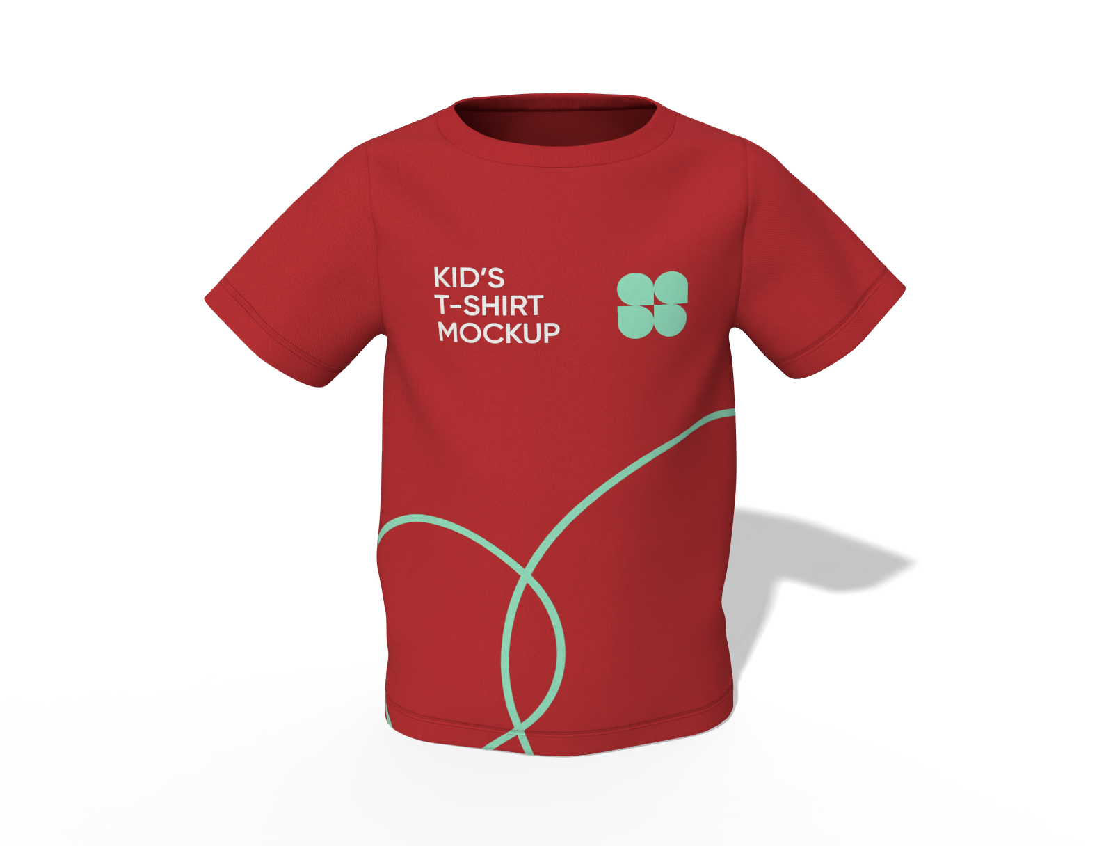 Blank kids t shirt mockup