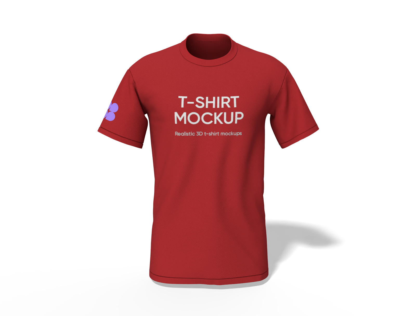 Men's round neck T-shirt mockup