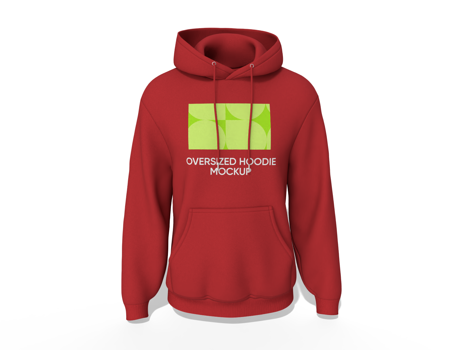 Oversized hoodie mockup