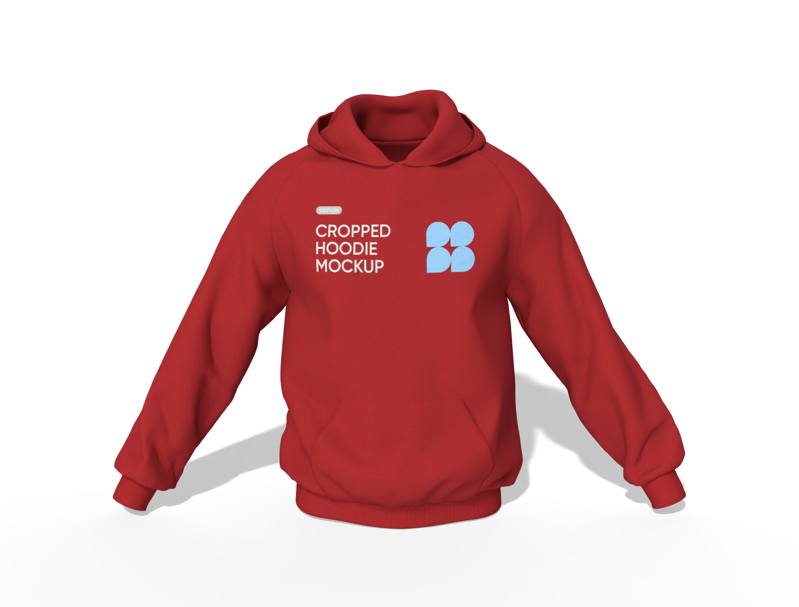 Raglan hoodie mockup