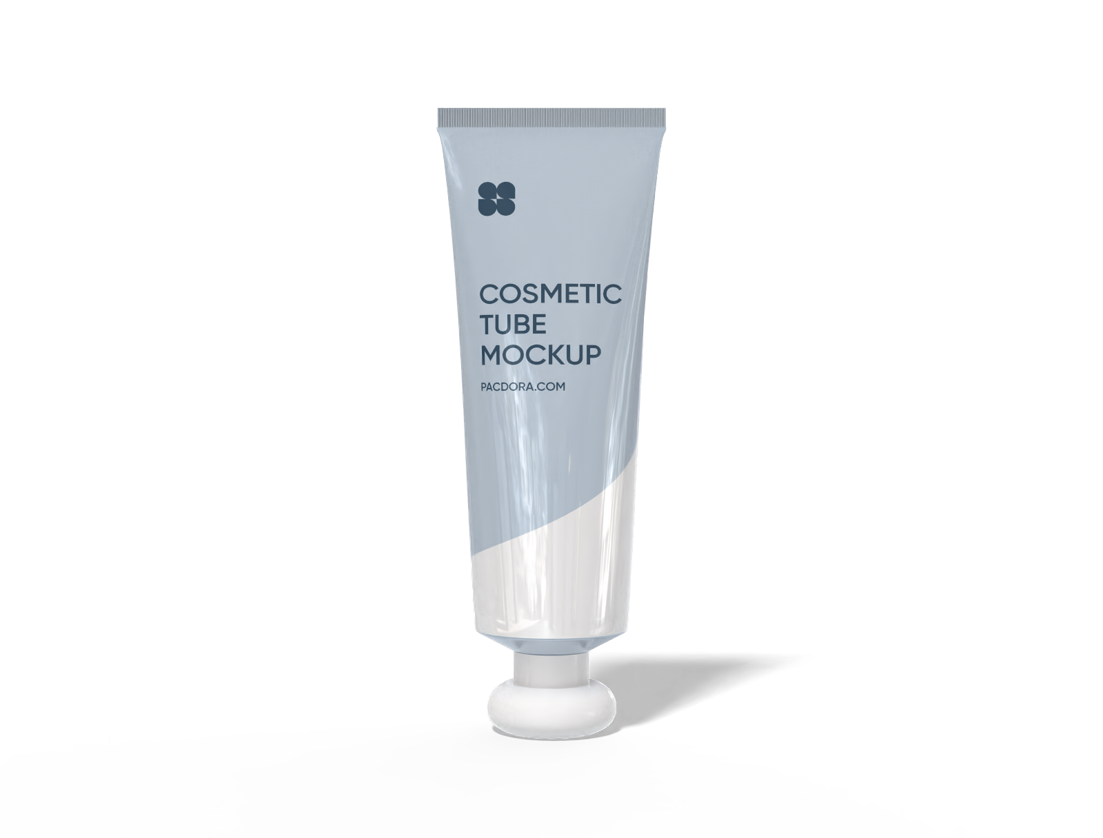 Cosmetic lotion tube mockup