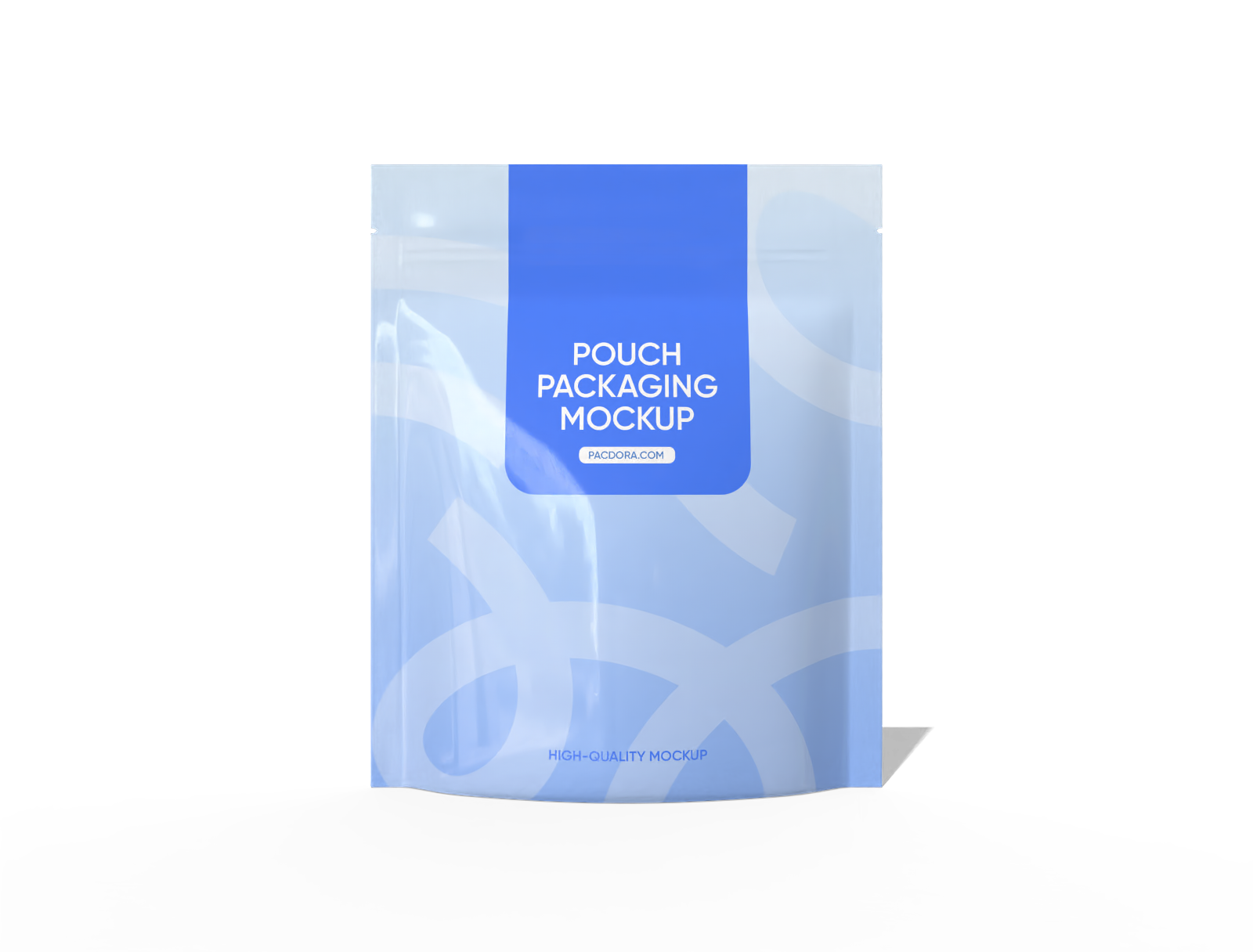 Stand up rice bag mockup