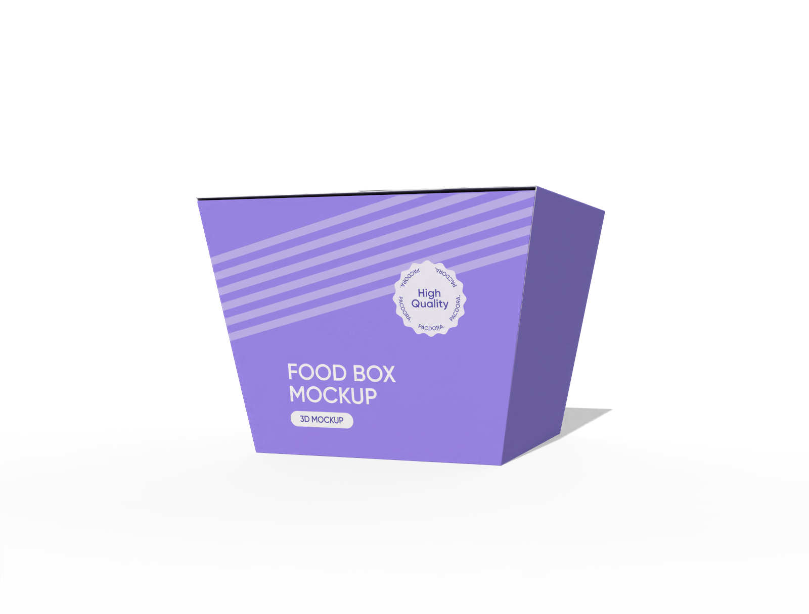 Paper food box mockup Paper food box mockup