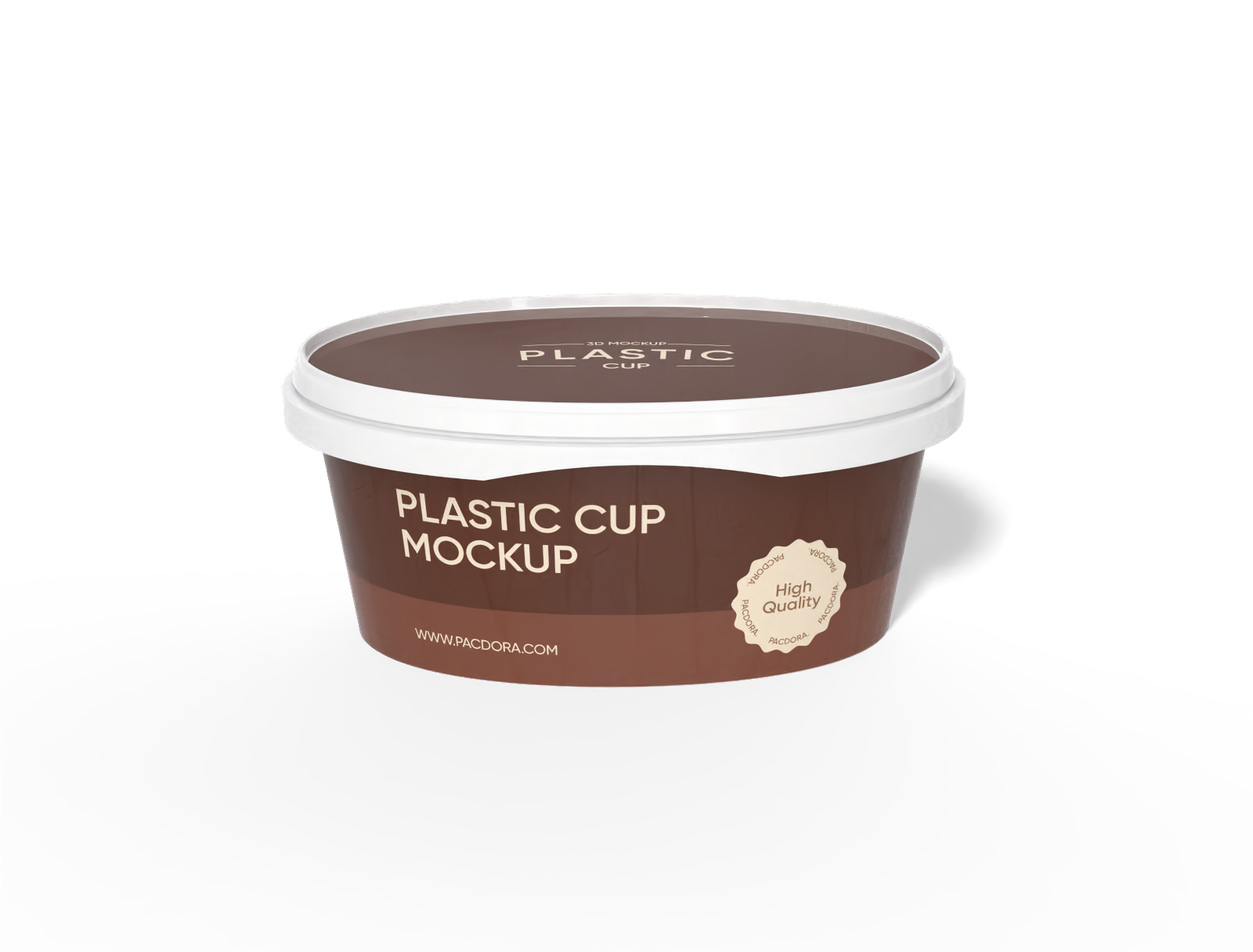 Plastic cup mockup