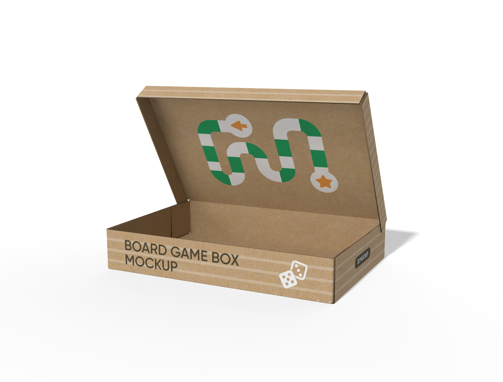 FEFCO 0410 five panel folder boxes (5PF) mockup FEFCO 0410 five panel folder boxes (5PF) mockup