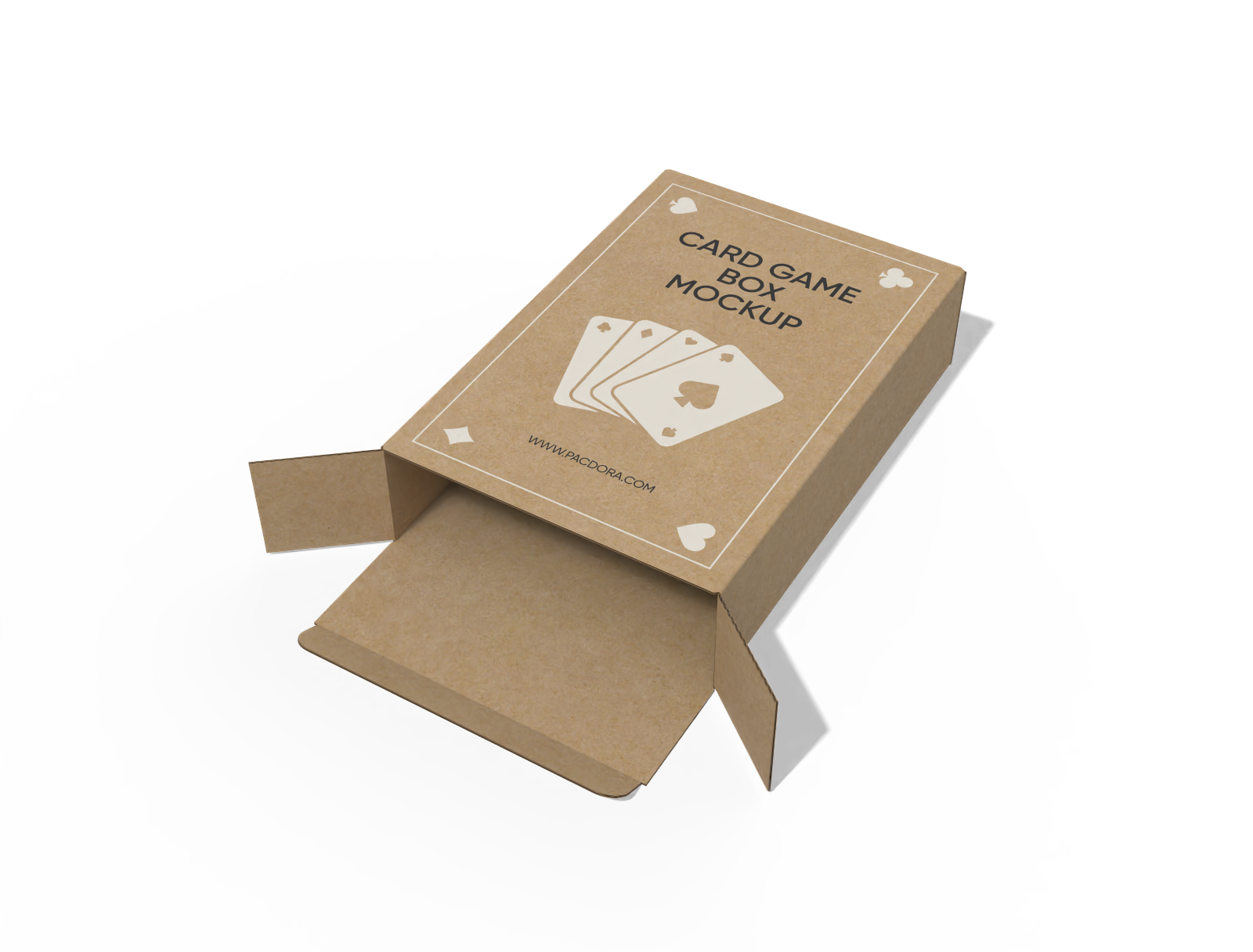 FEFCO 0447 tray with tuck flaps mockup