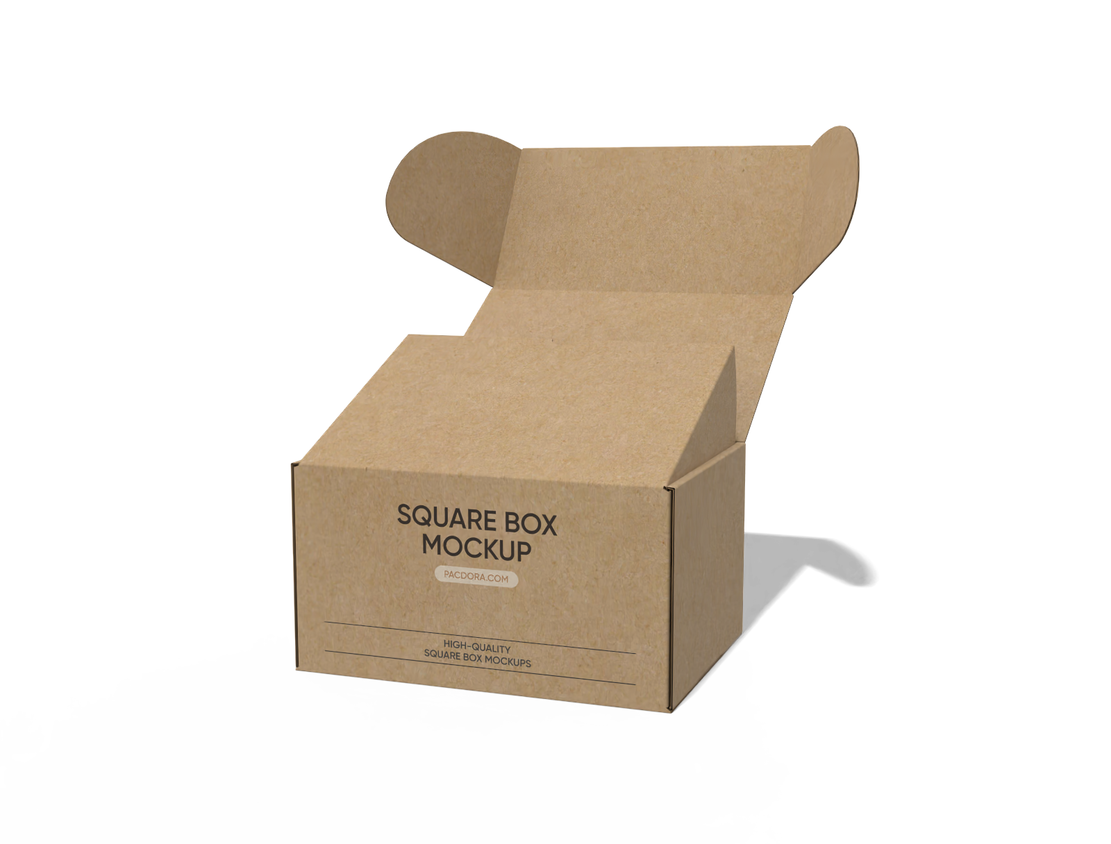 FEFCO 0472 self locking tray with interior bottom flaps mockup