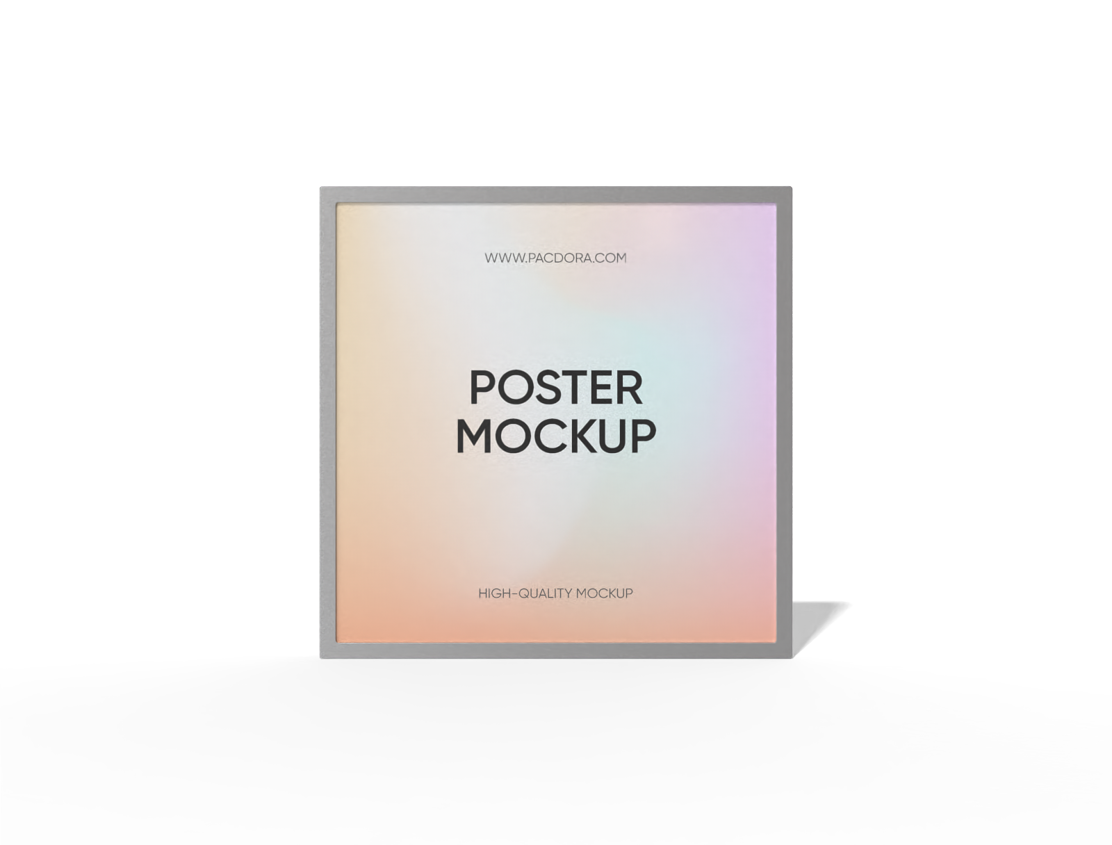 Square poster mockup