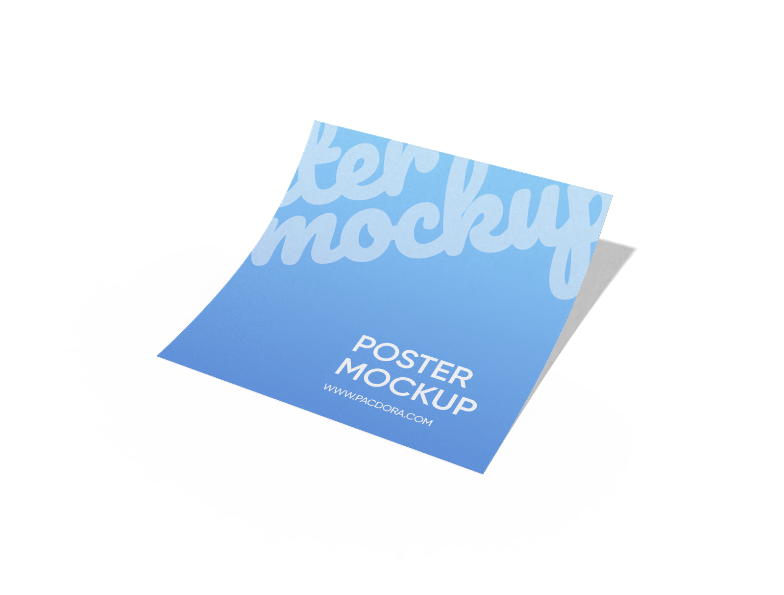 Square poster mockup