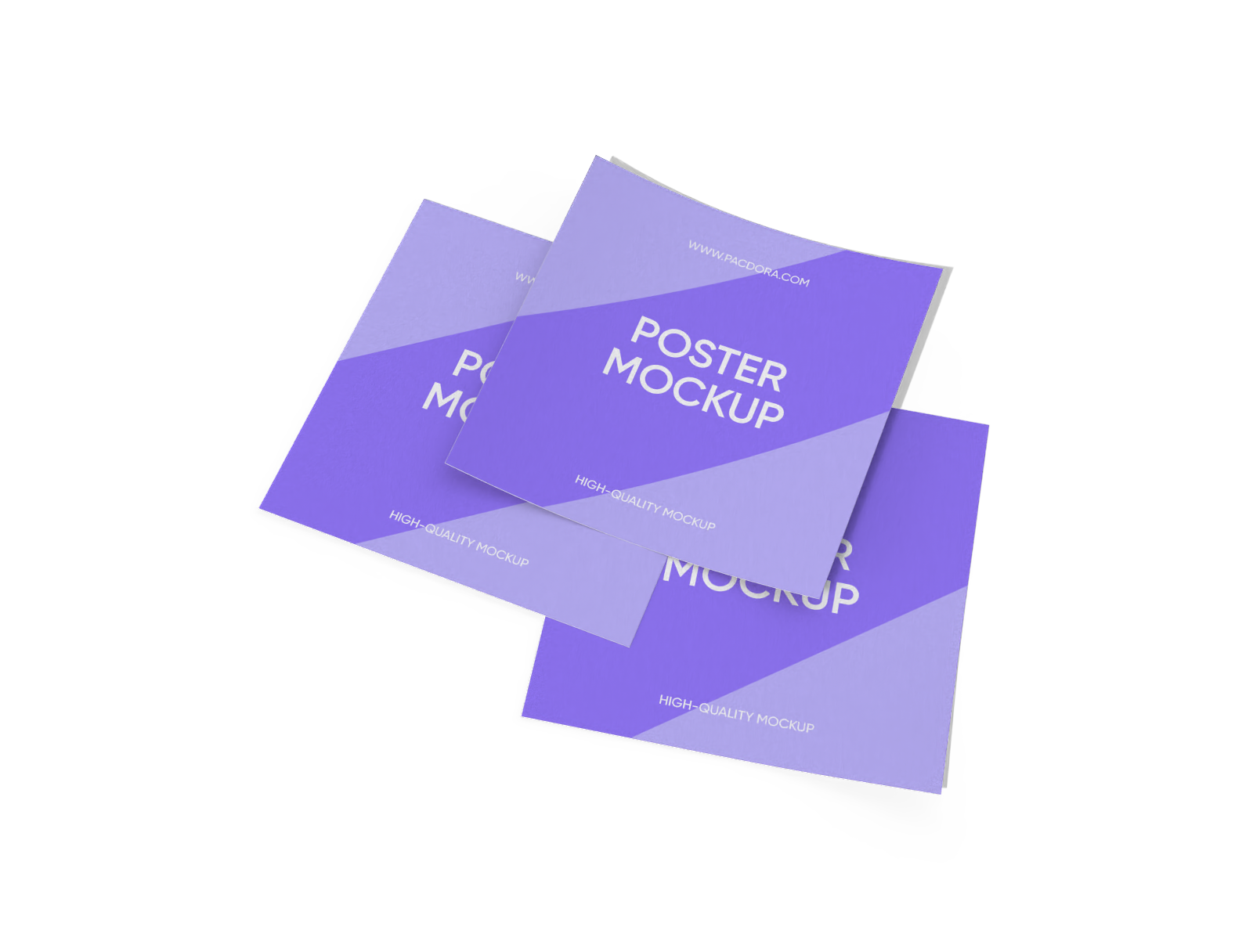 Square poster mockup