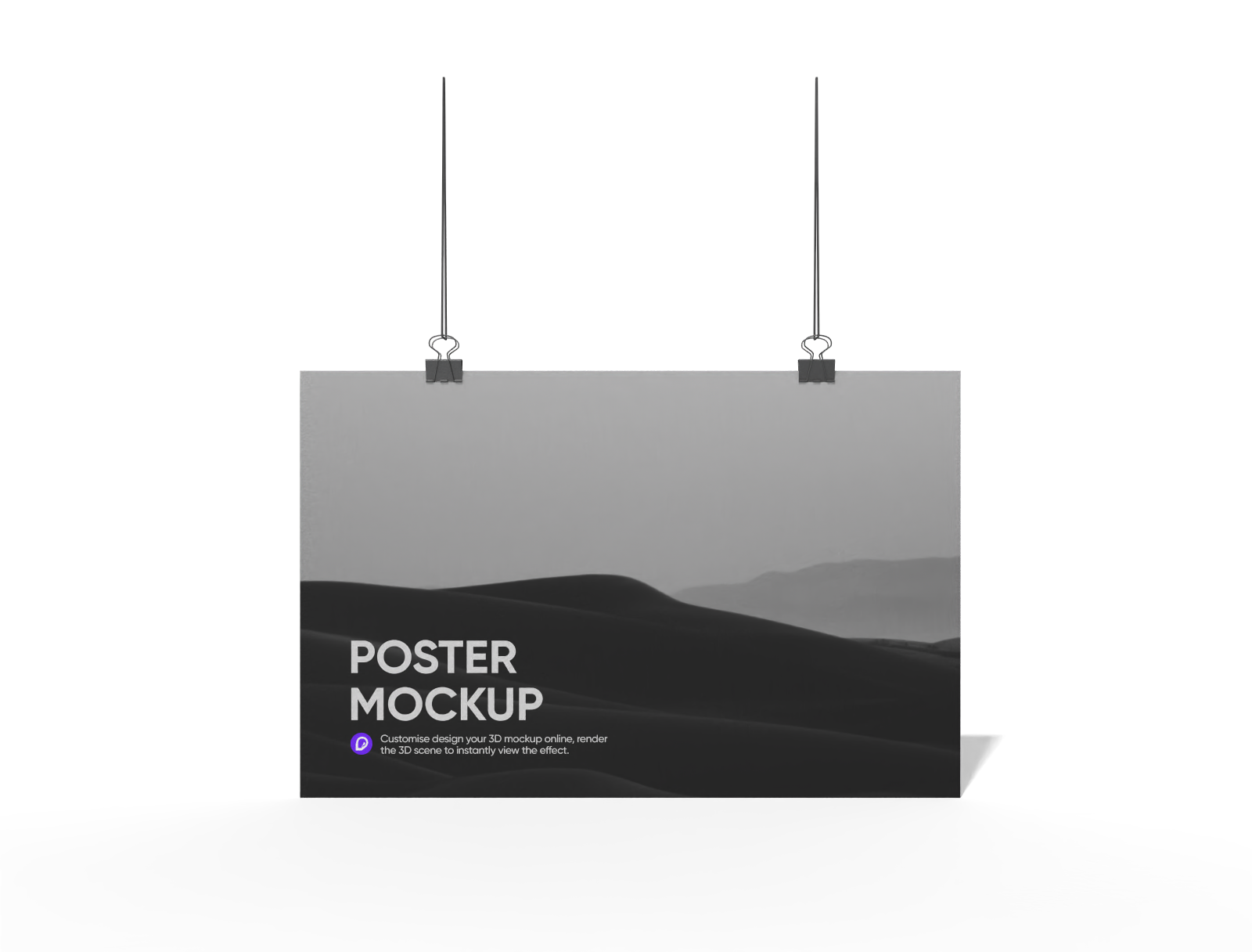 11x17 hanging poster mockup