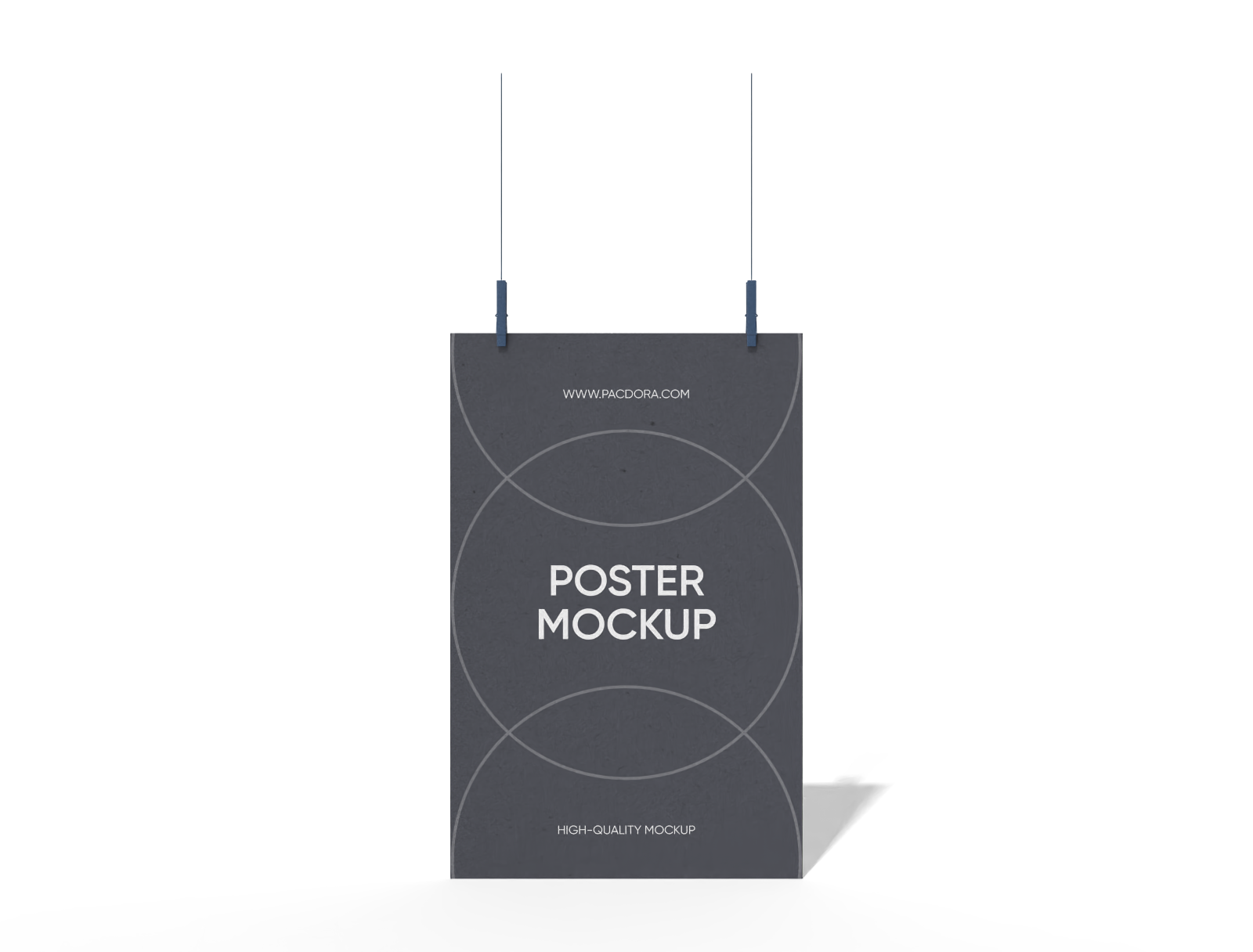 11x17 hanging poster mockup