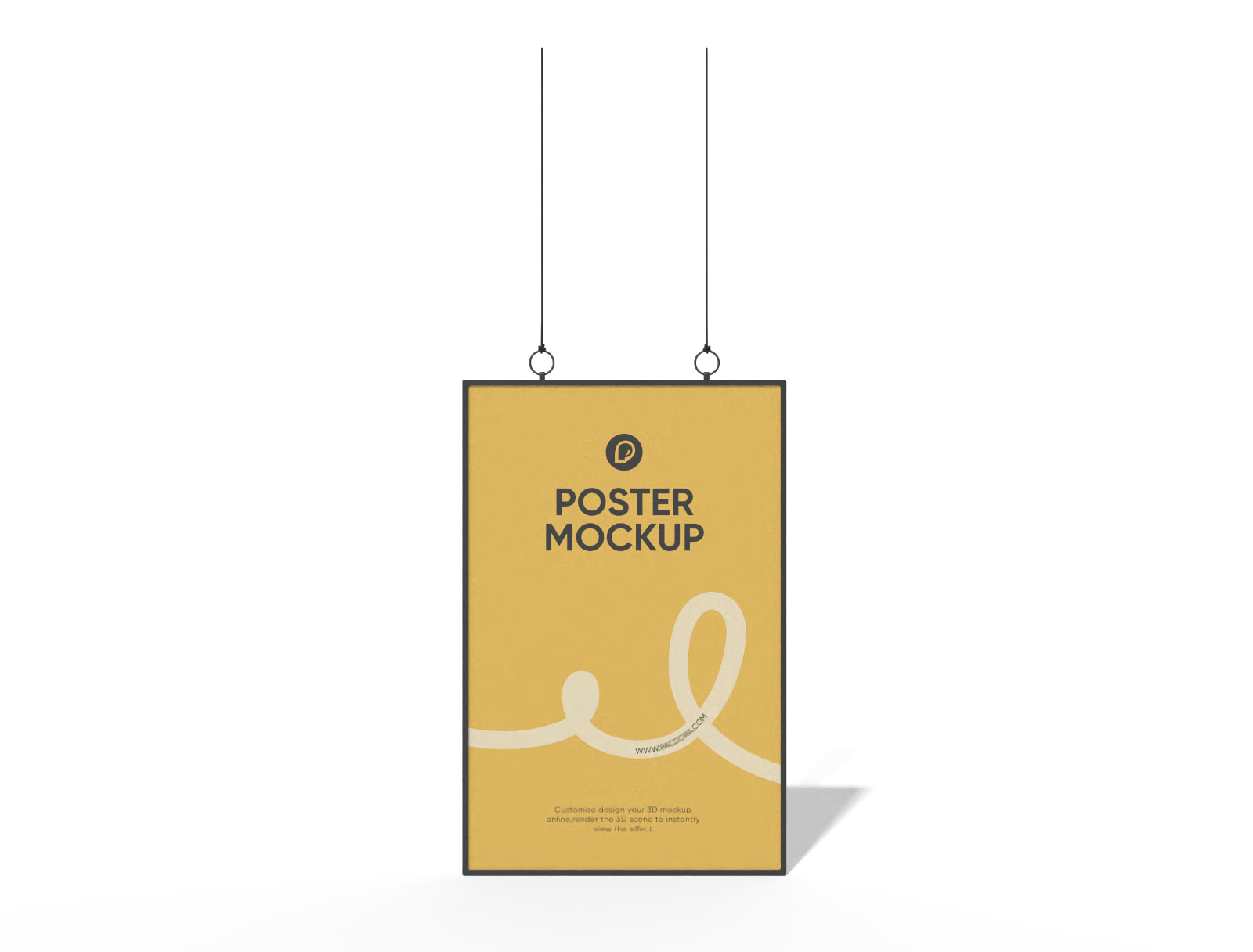 11x17 hanging poster mockup
