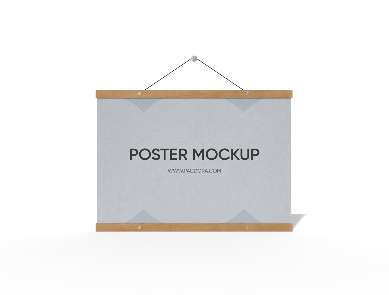 Horizontal poster mockup