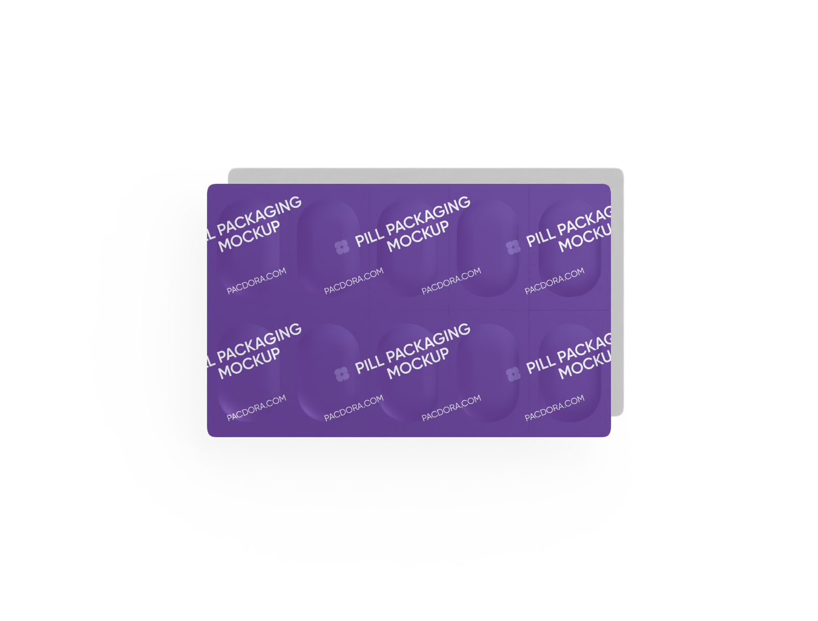 Pill packaging mockup