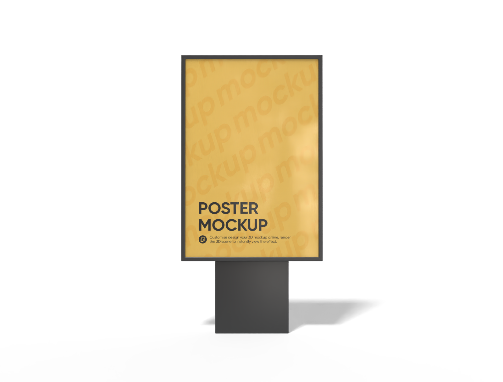 Outdoor poster mockup