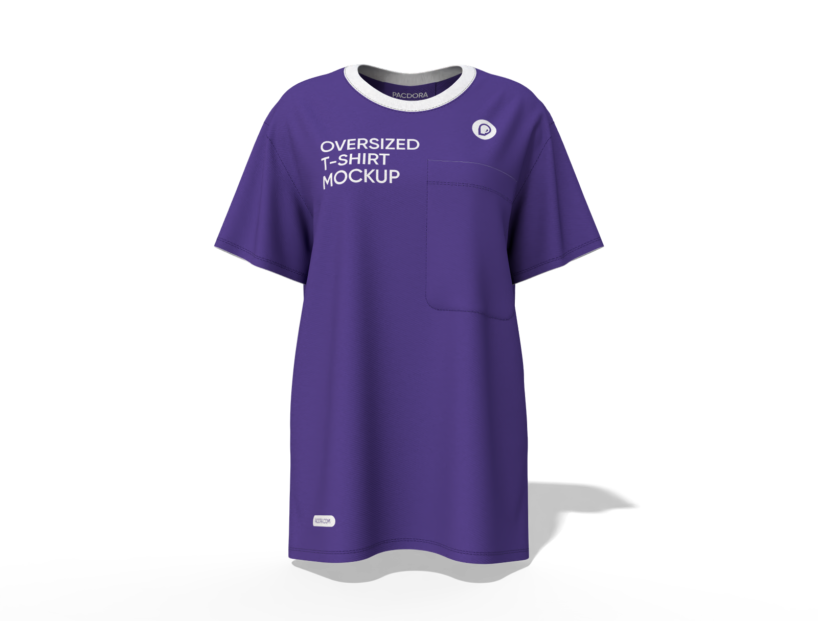 Women's oversized t-shirt mockup