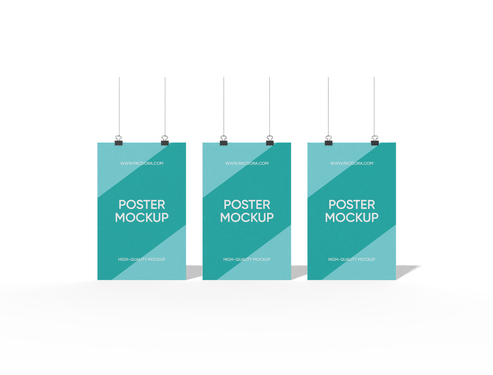 Three poster mockup