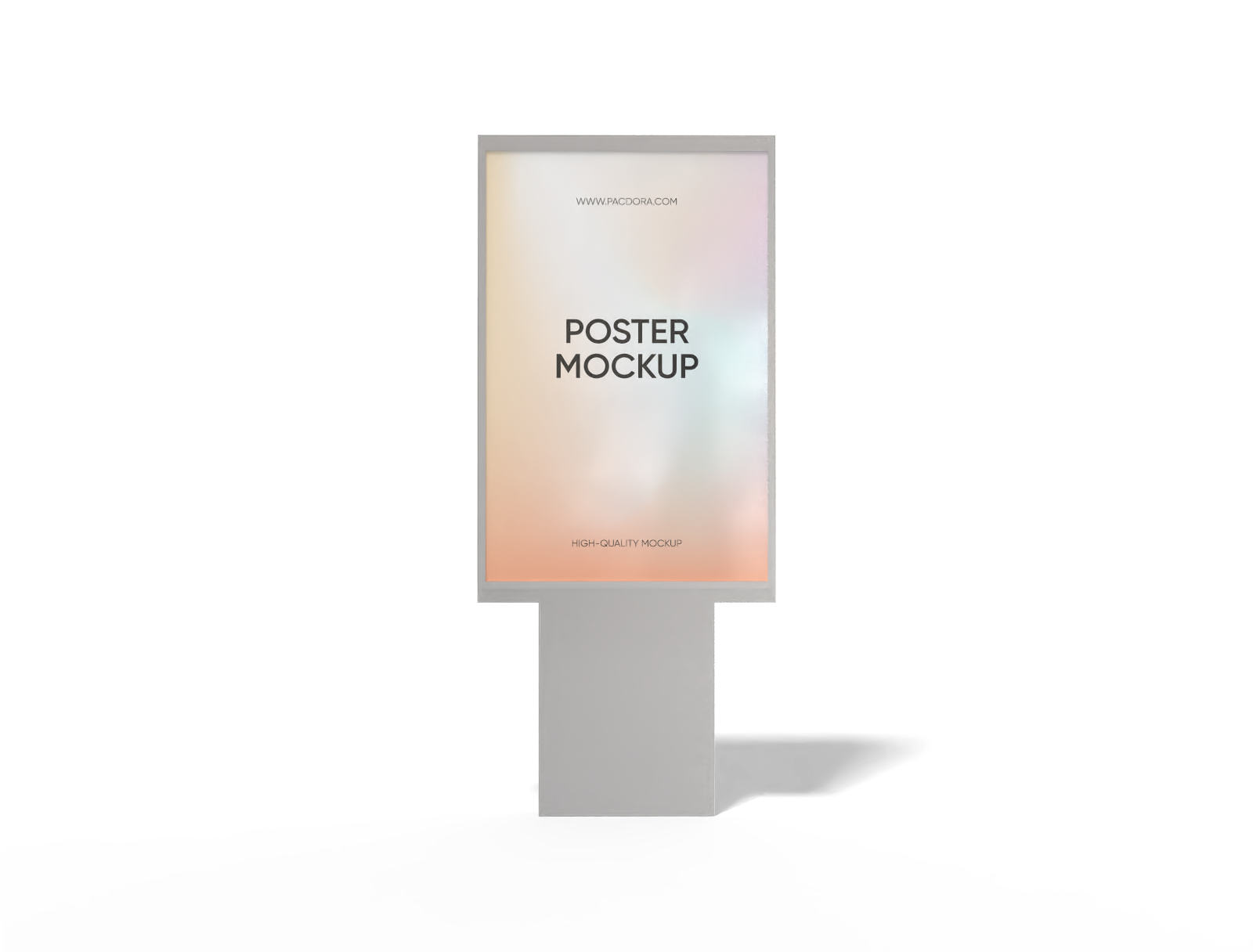Outdoor poster mockup